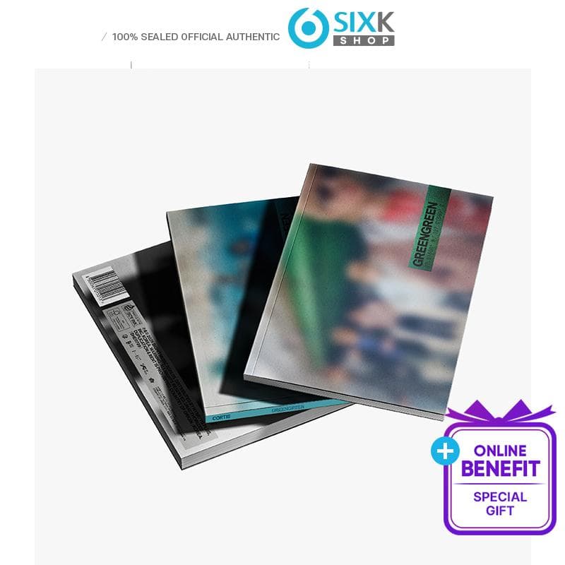 [Pre-order] CORTIS – 2nd Mini Album [GREENGREEN] (Online Benefit) POB WEVERSE RANDOM