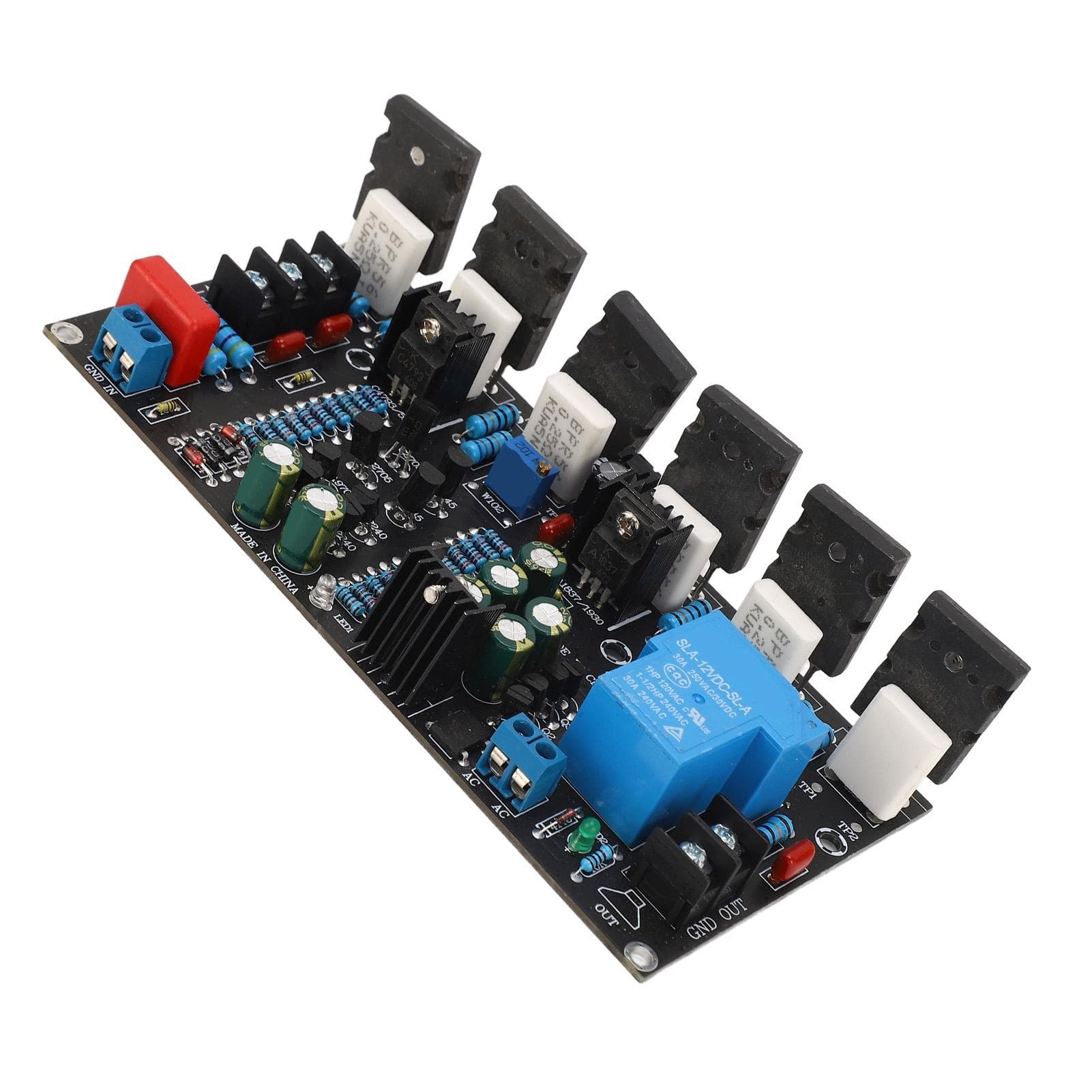 300W Power Amplifier Board Single Channel 1943+5200 Audio Rear Amplification Module DC +20?90V