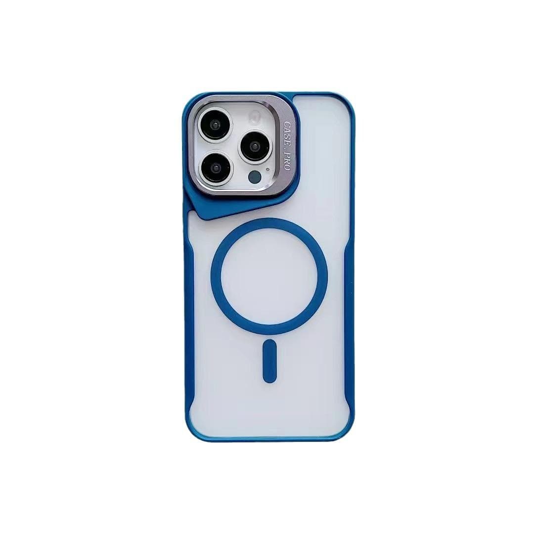 IPhone 16 Magnetic Suction Phone Case 15/14 Metal Bracket Two-in-one Hard Case Apple 15Plus