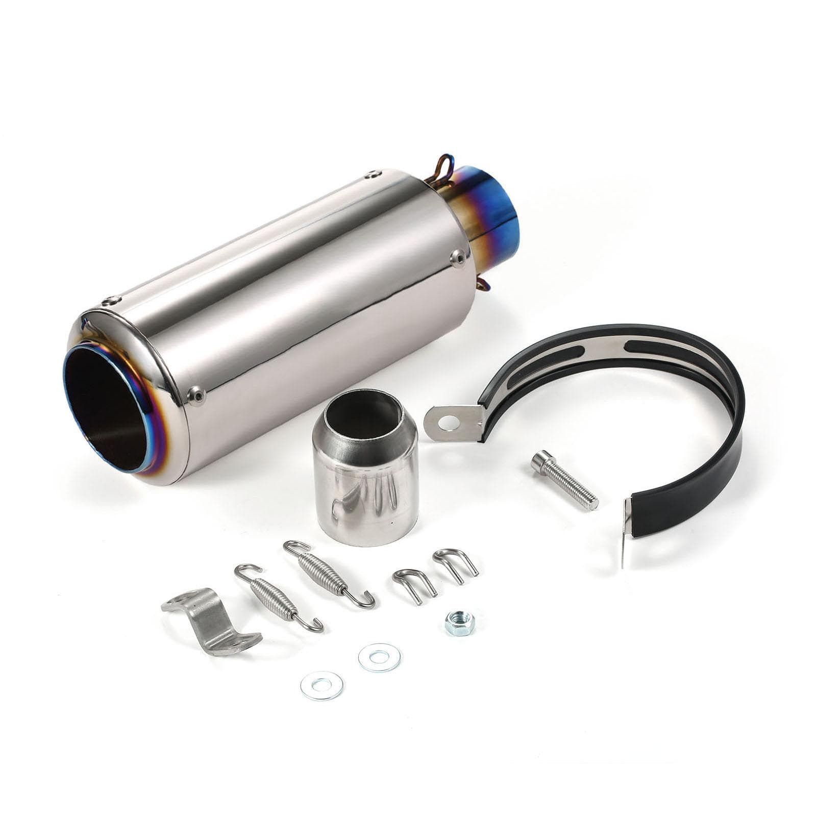 38-51mm Universal Motorcycle Exhaust Pipe Tail Refit Exhaust Muffler Fit for Motorcycles ATV Style 1