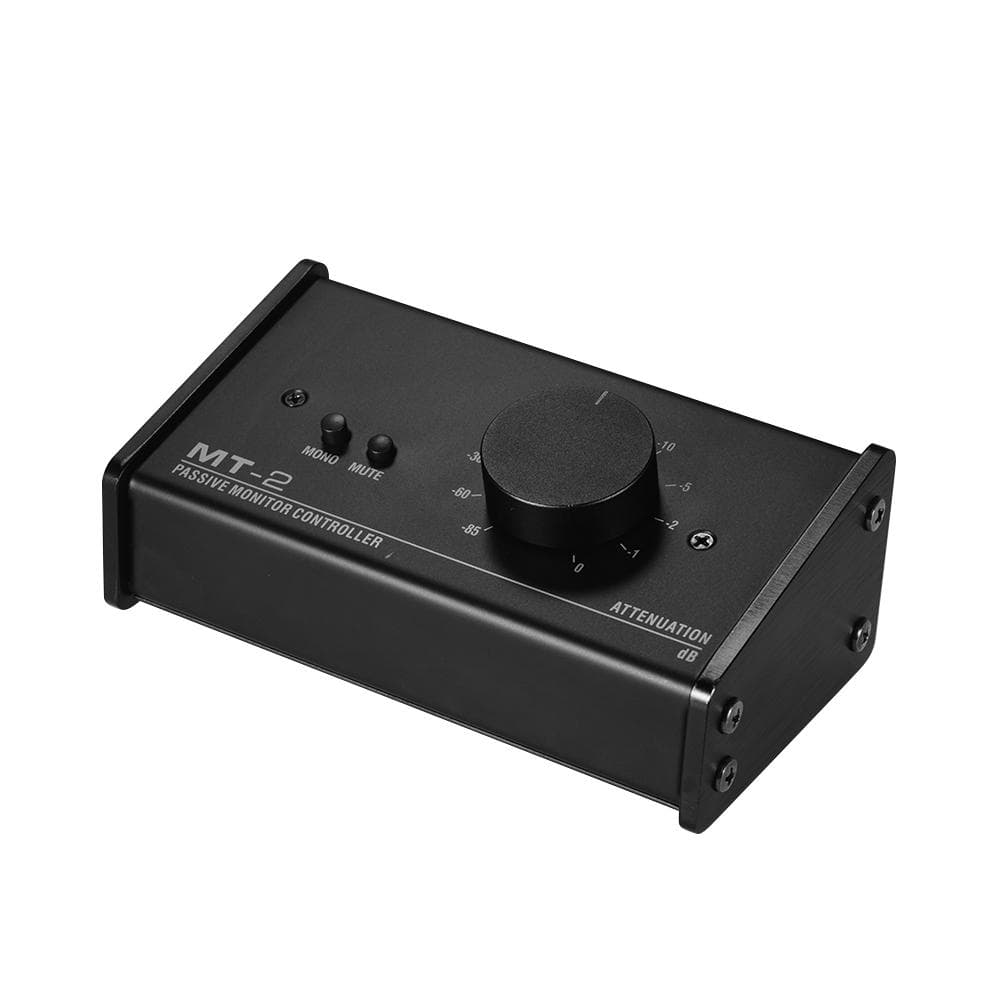 Passive Monitor Controller with XLR 3.5mm Inputs Outputs Supports black