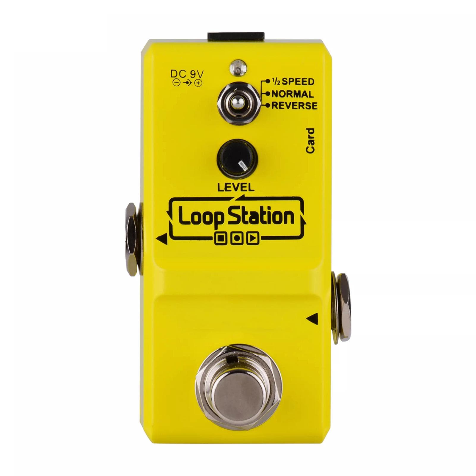 Ammoon Loop Station Mini Guitar Looper Effect Pedal 10 Minutes Recording Time 3 Working Modes True yellow