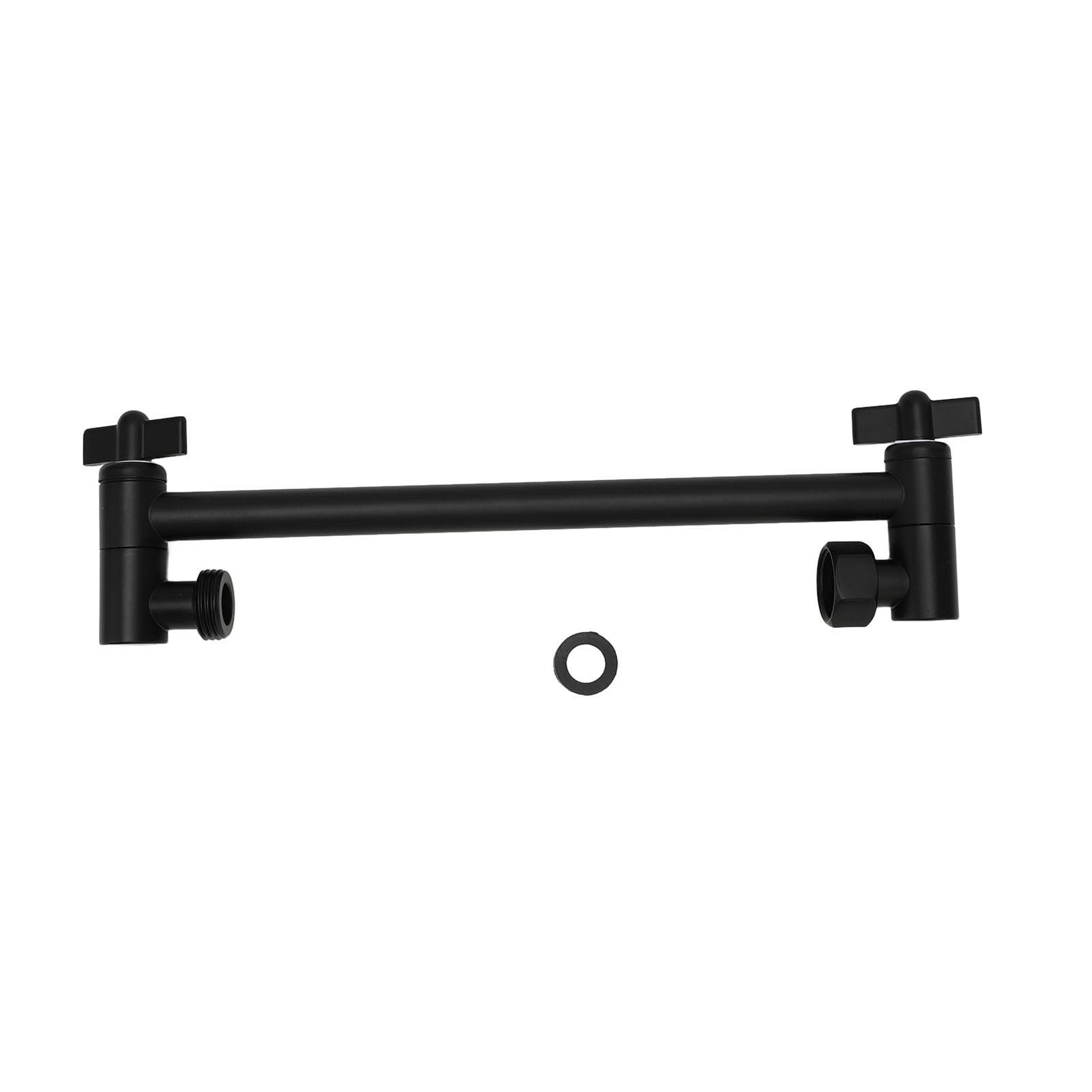 Shower Head Extension Arm for Rain Handheld Shower Head Shower Arm Extender Height Angle Adjustable black