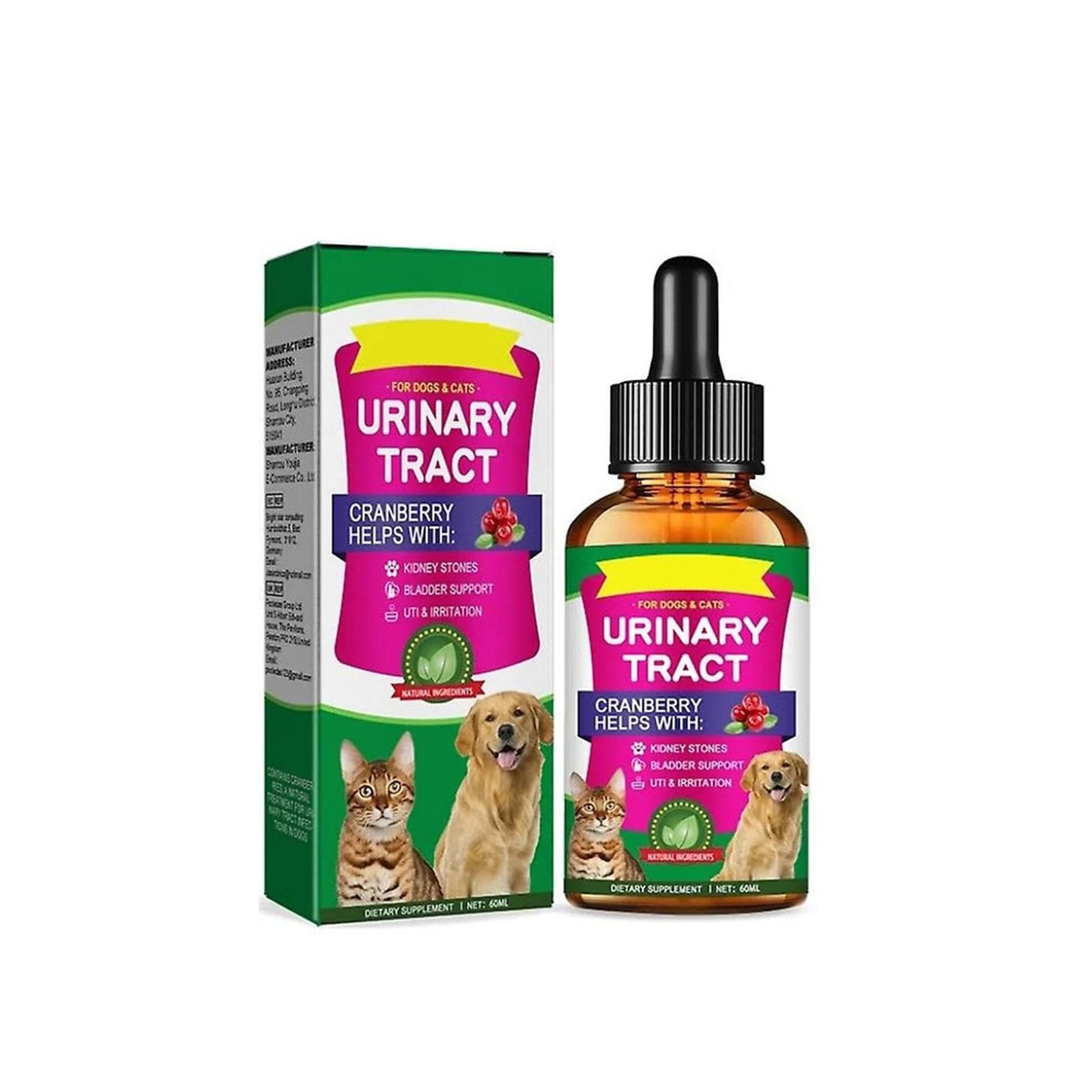 Pet Care Drops To Ease Pain And Discomfort In Cats And Dogs, General Pet Care Solution 60ml