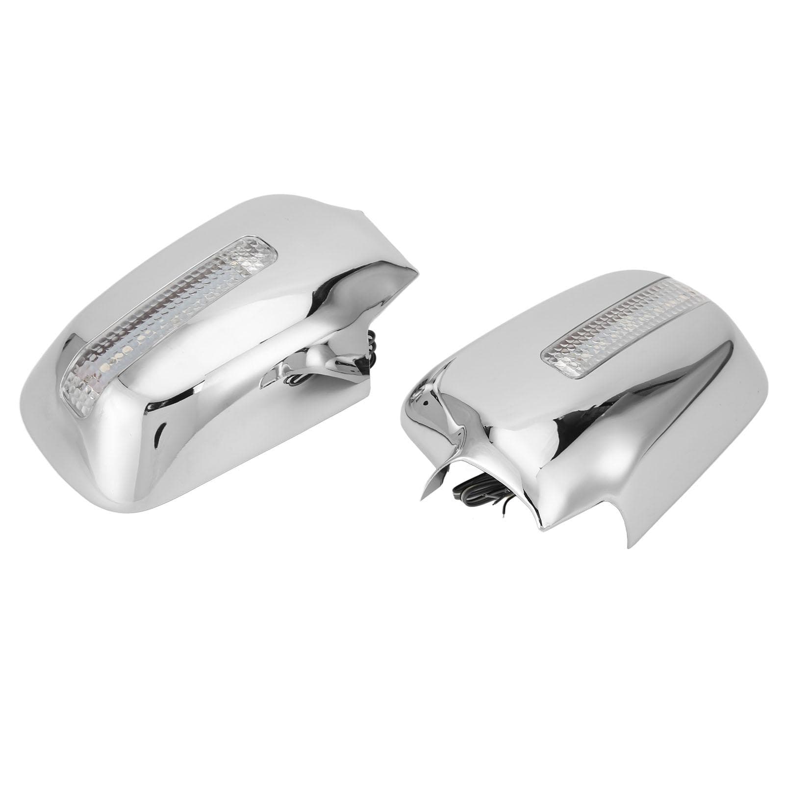 2Pcs set Side Mirror Covers Rearview Mirror Caps with LED Signal Lights ABS Chrome for RD4 RD9 CRV