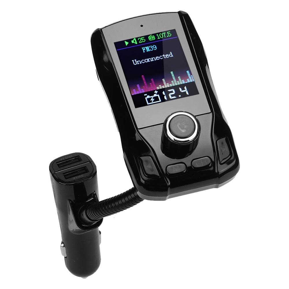 1.8 in TFT 360 degrees Rotation Car MP3 Player Charger Wireless FM39 Bluetooth Transmitter