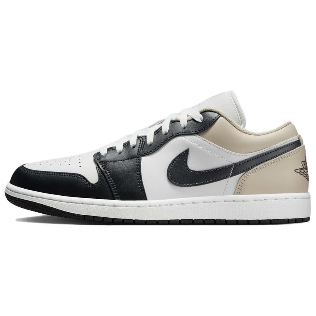 Air Jordan 1 Low Black Toe Rattan Men Sneakers White Summit-White Off-Noir 553558-153 44.5