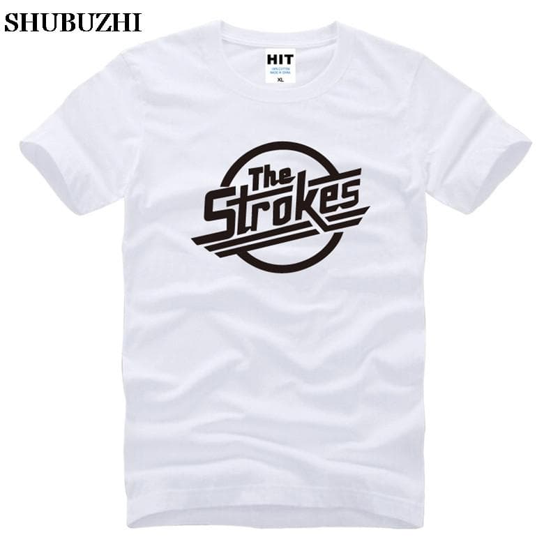 The Strokes T Shirt Unisex Indie Rock Band Unisex T-shirt Short Sleeve Cotton Casual Music T Shirts Unisex Rock Clothing Tops Tee Unisex T-shirt L