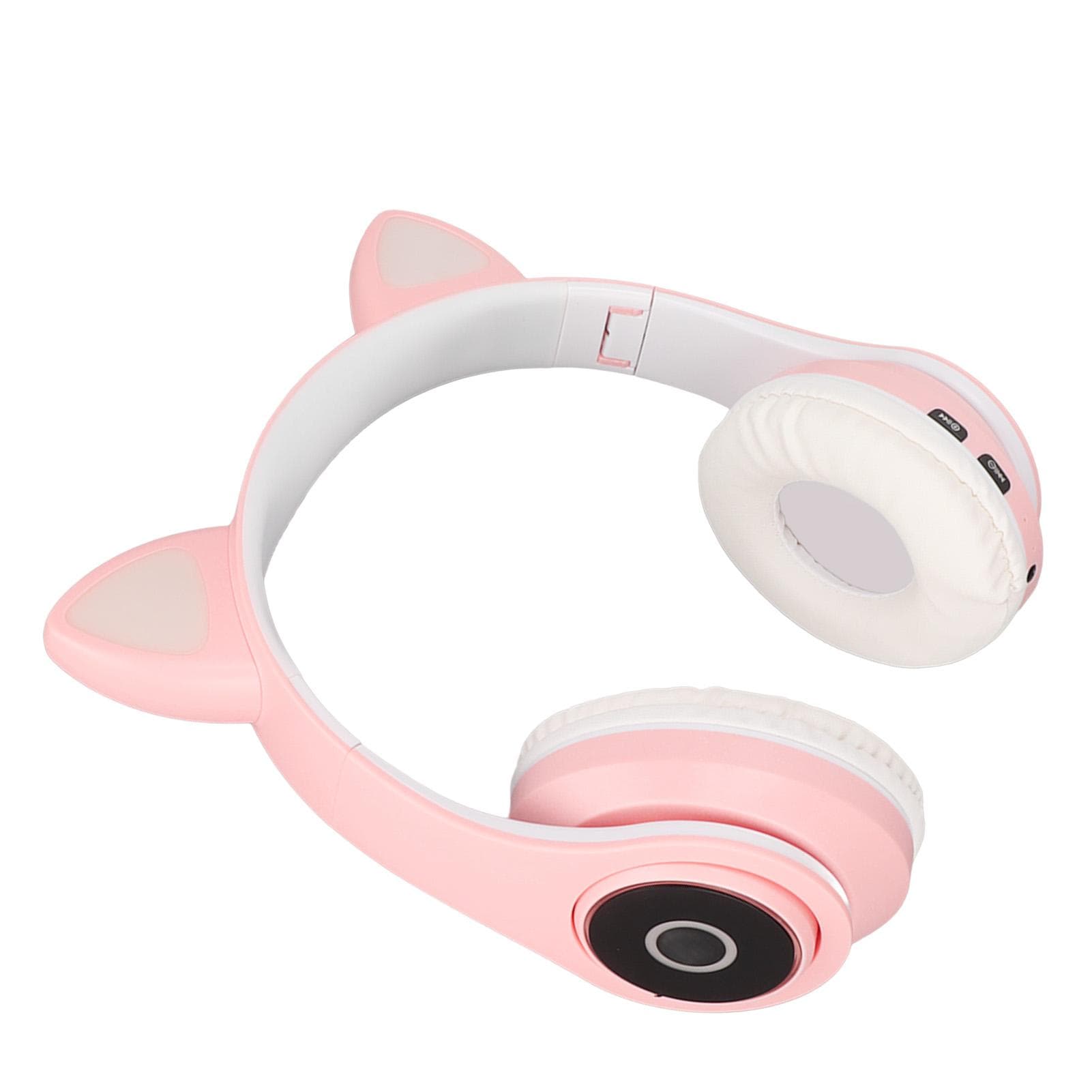 LXB39A Cat Ear Bluetooth Headset Cute Adjustable Bass Portable Wireless Bluetooth Headset with pink