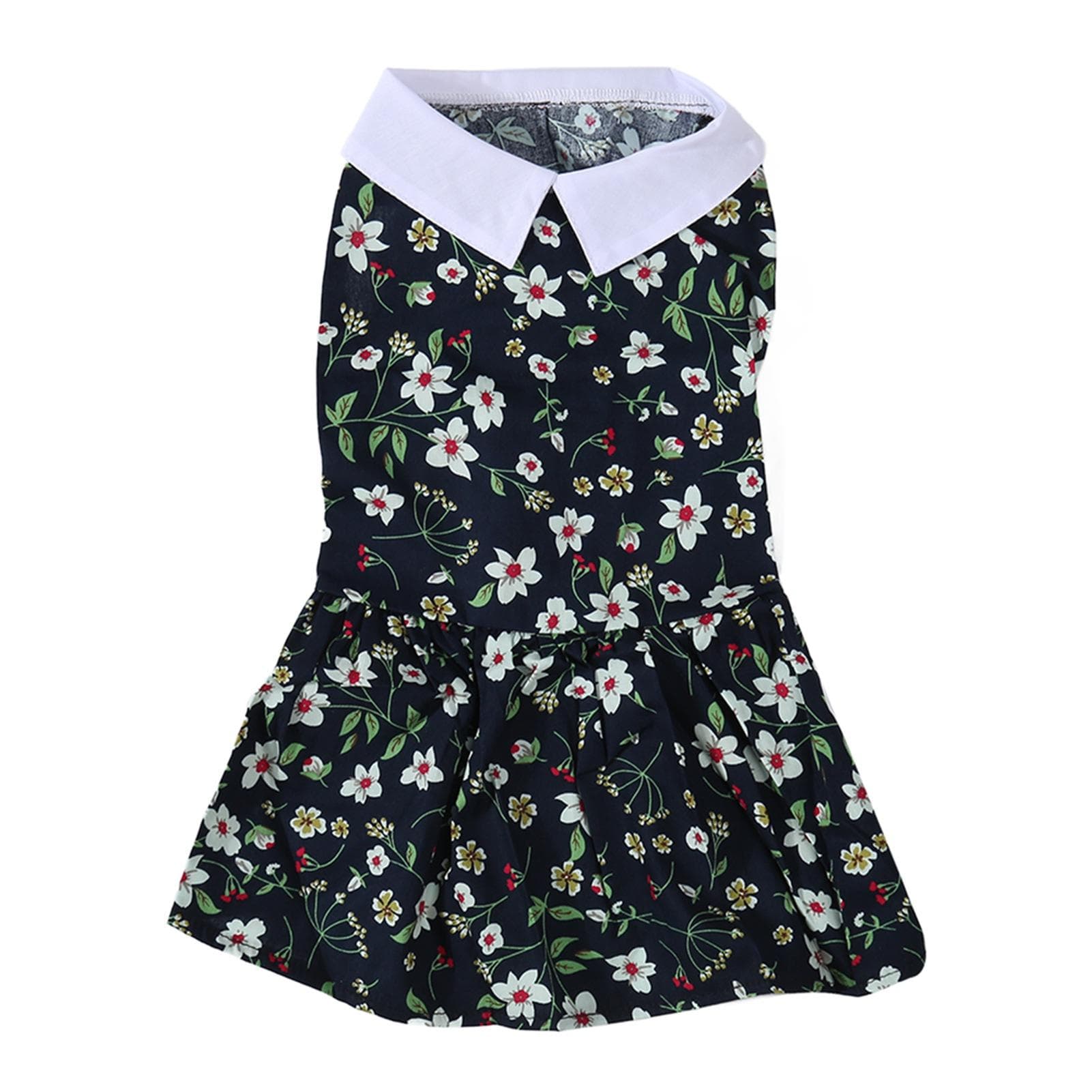 Dog Dress Soft Breathable Lightweight Fashionable Elegant Floral Puppy Princess Dress for Spring S(for 2-4kg)
