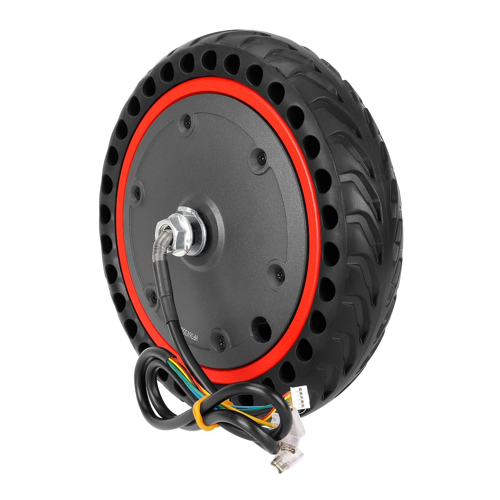 8.5 Inch Electric Scooter Motor 36V/350W Hub Motor with Honeycomb Solid Tire Compatible with M365 black