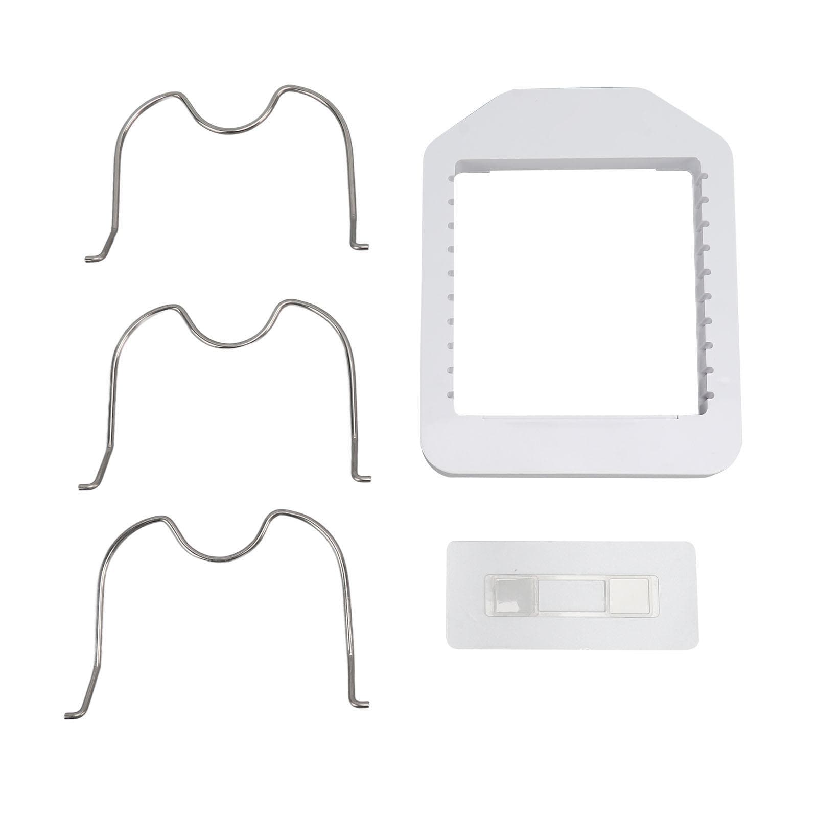 Pot Lid Organizer Plastic U Shaped Cooking Top Cover Storage Rack for Home Kitchen White white