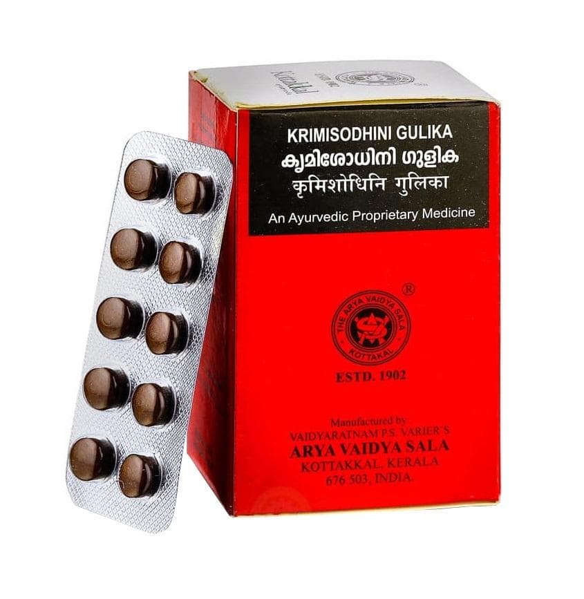 Krimishodhini Gulika (100 tab), Krimisodhini Gulika, Kottakkal Ayurveda