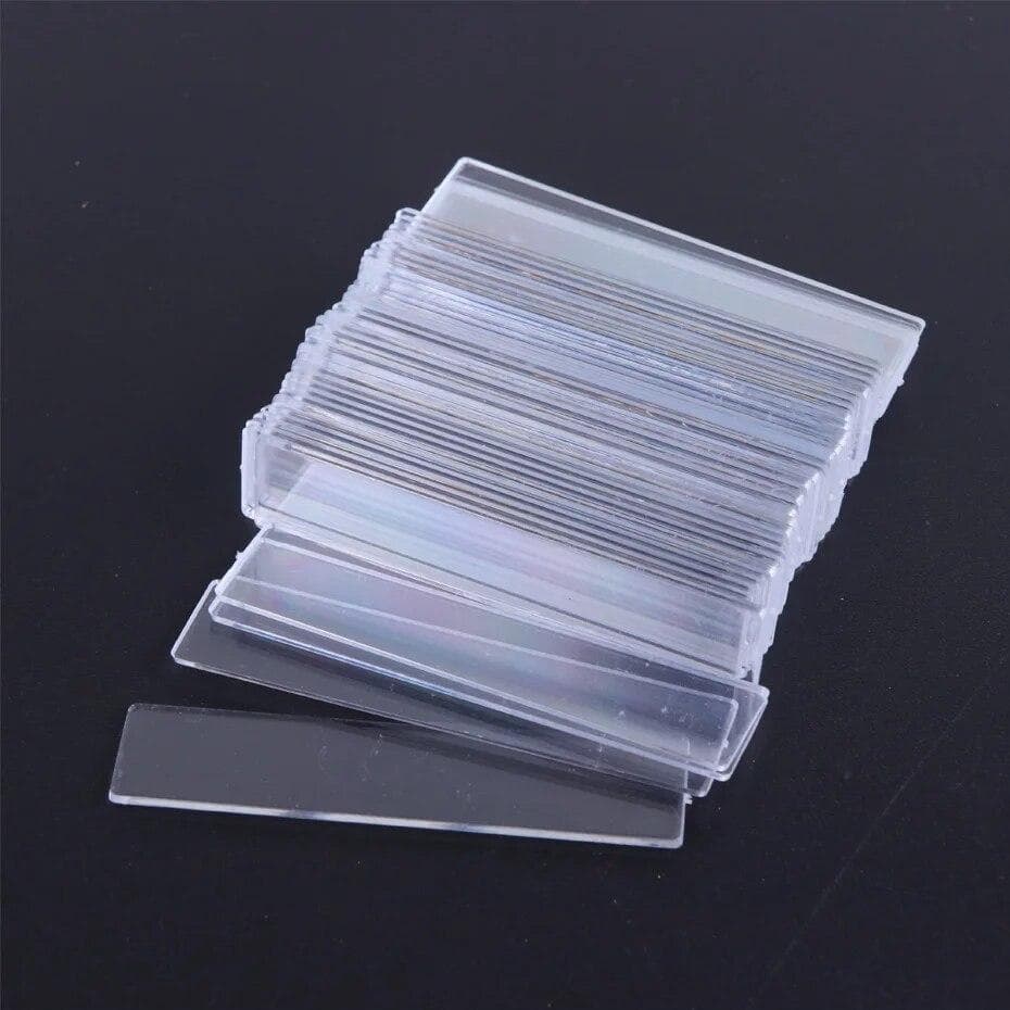 48Pcs/set False Nail Tips Nail Art Display Stand Transparent Practice Acrylic Gel Polish Holder Strip Manicure Showing Tools clear