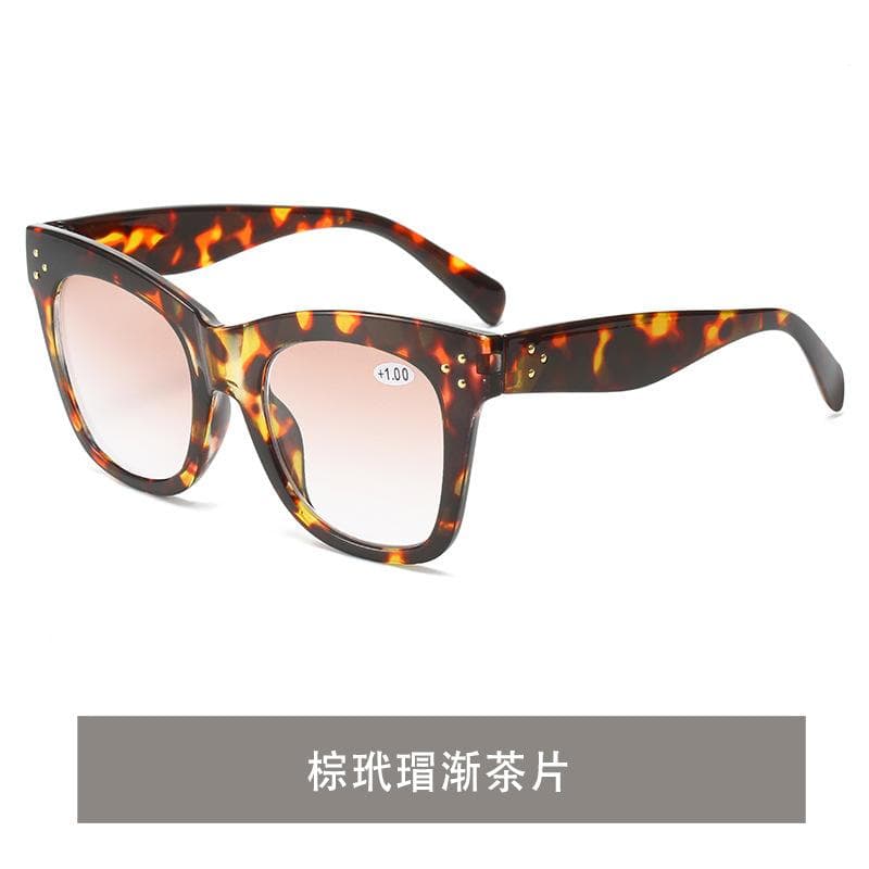 Progressive Color Reading Glasses +1 0 to +4 0 Large Frame Presbyopia Sunglasses Multifunctional Fashion Eyewear 4