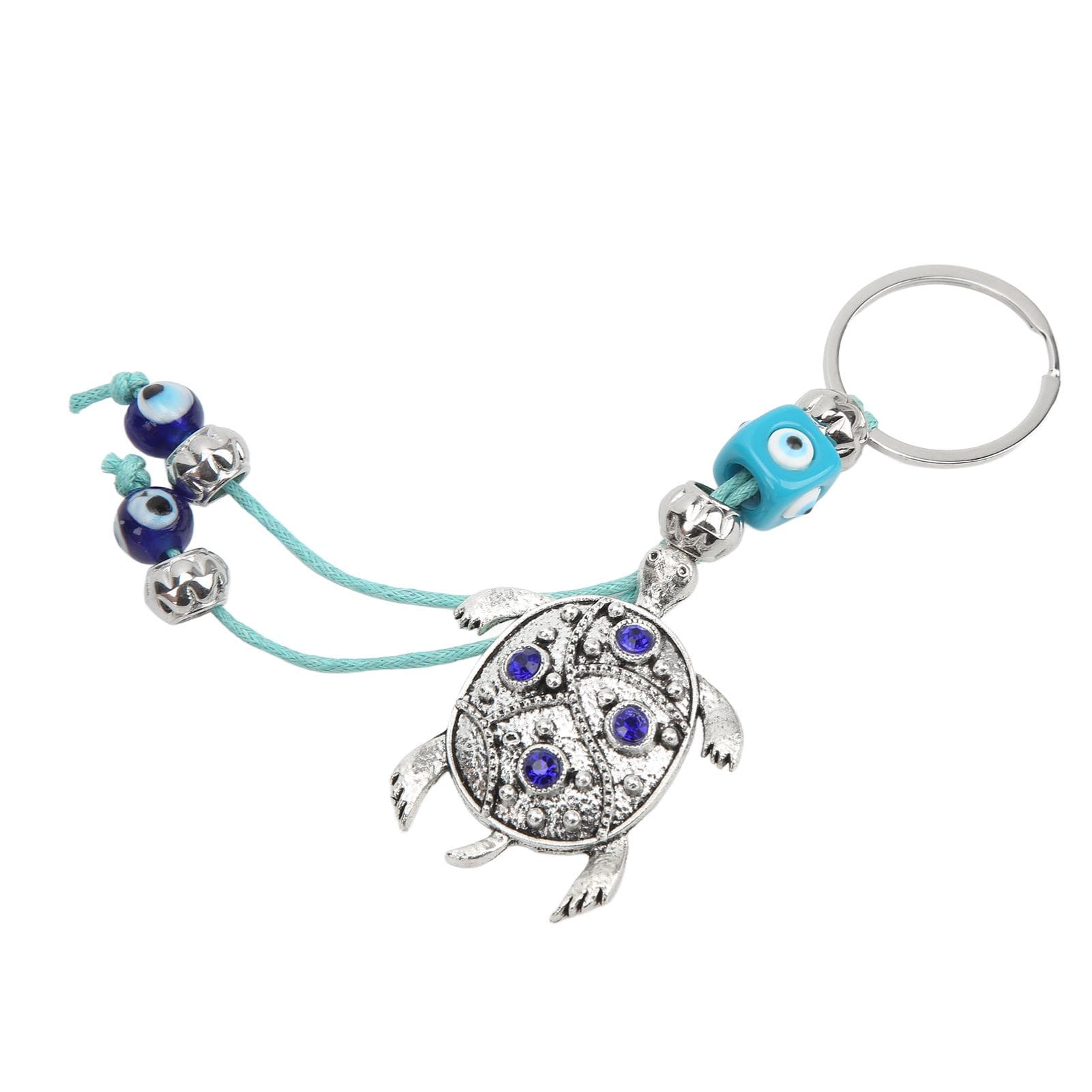 Evil Eye Keychain Tortoise Design Alloy Coloured Glaze Bring Happiness Luck Health Widely Used