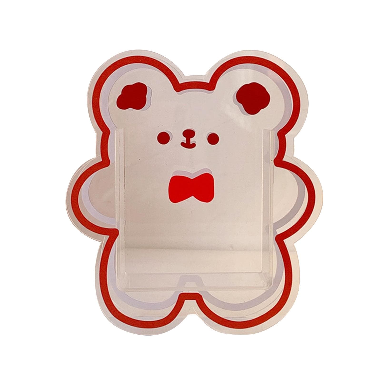 Cute Acrylic Pen Holder Creative Decorative Transparent Desk Stationery Organizer Box Desktop