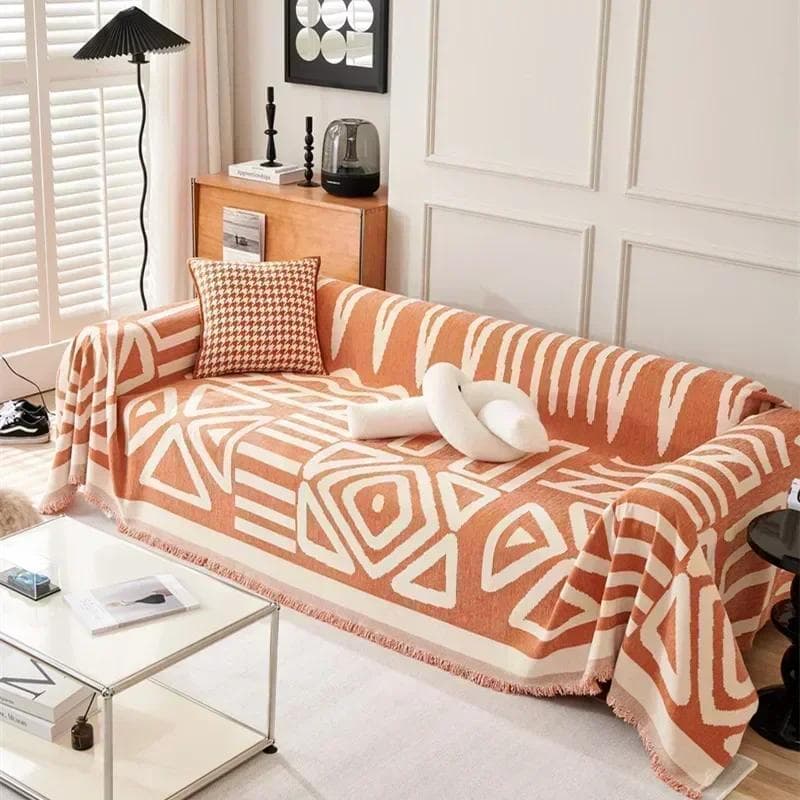 1Pc All Inclusive Chenille Sofa Throw Blankets Outdoor Camping Picnic Large Blanket Leisure Beach Towel Travel Rug Tassels Linen 180x90cm S