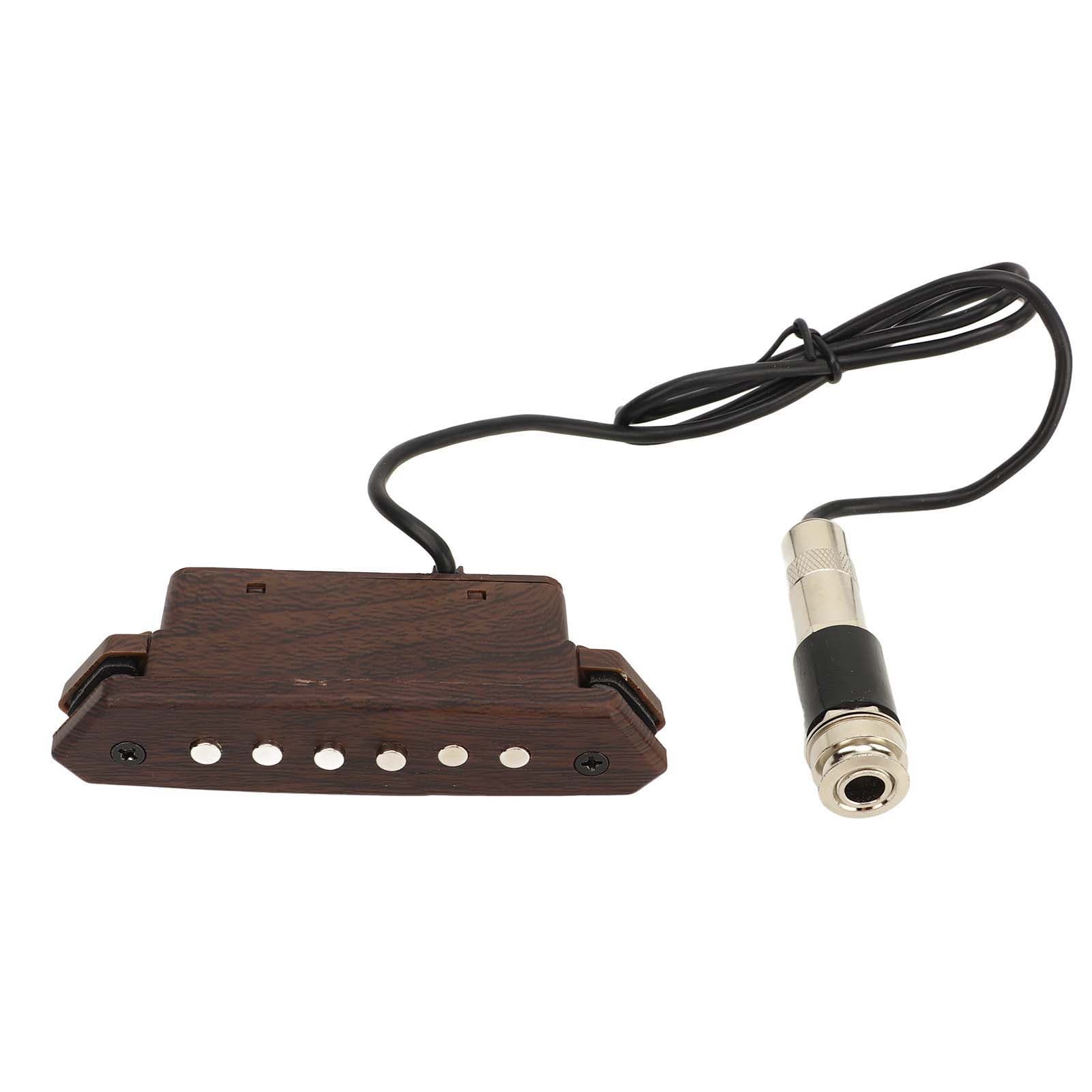 Guitar Pickup Kit Noise Reduction Hole Free Acoustic Guitar Double Coil Soundhole Pickup Amplifier
