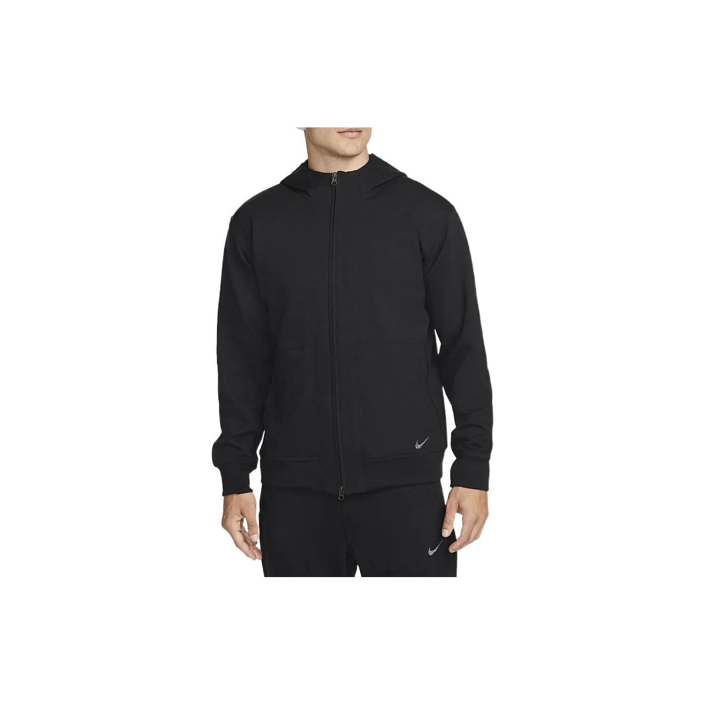 Nike Embroidered Logo Hooded Zip-Up Jacket Men Outerwear Black DQ4877-010 M