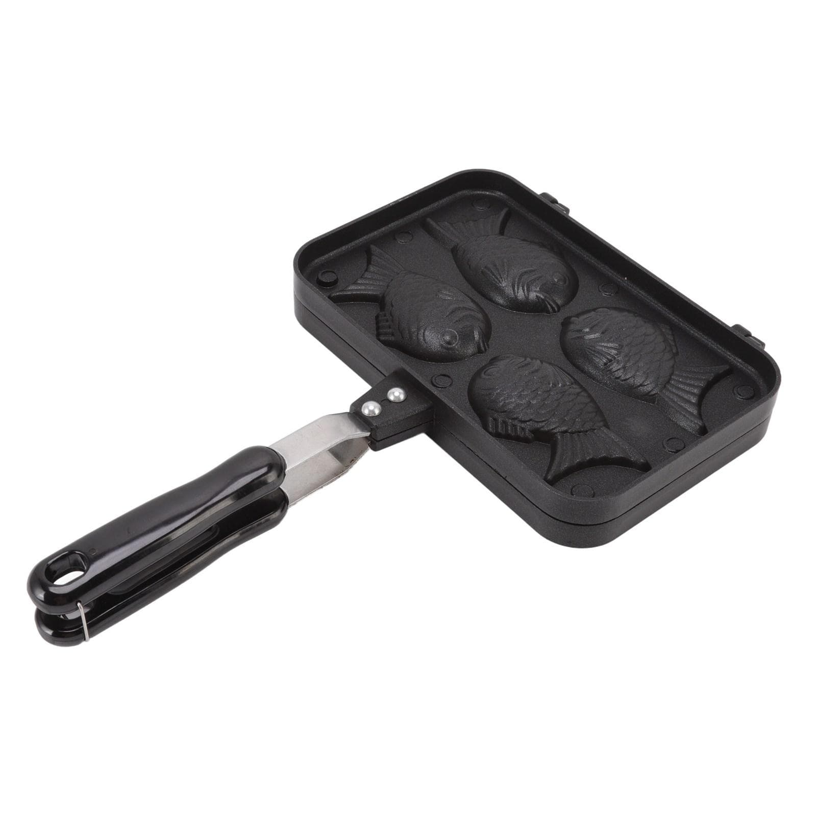 Taiyaki Fish Shape Cake Maker Non Stick Taiyaki Double Baking Pan Waffle Baking Mold L