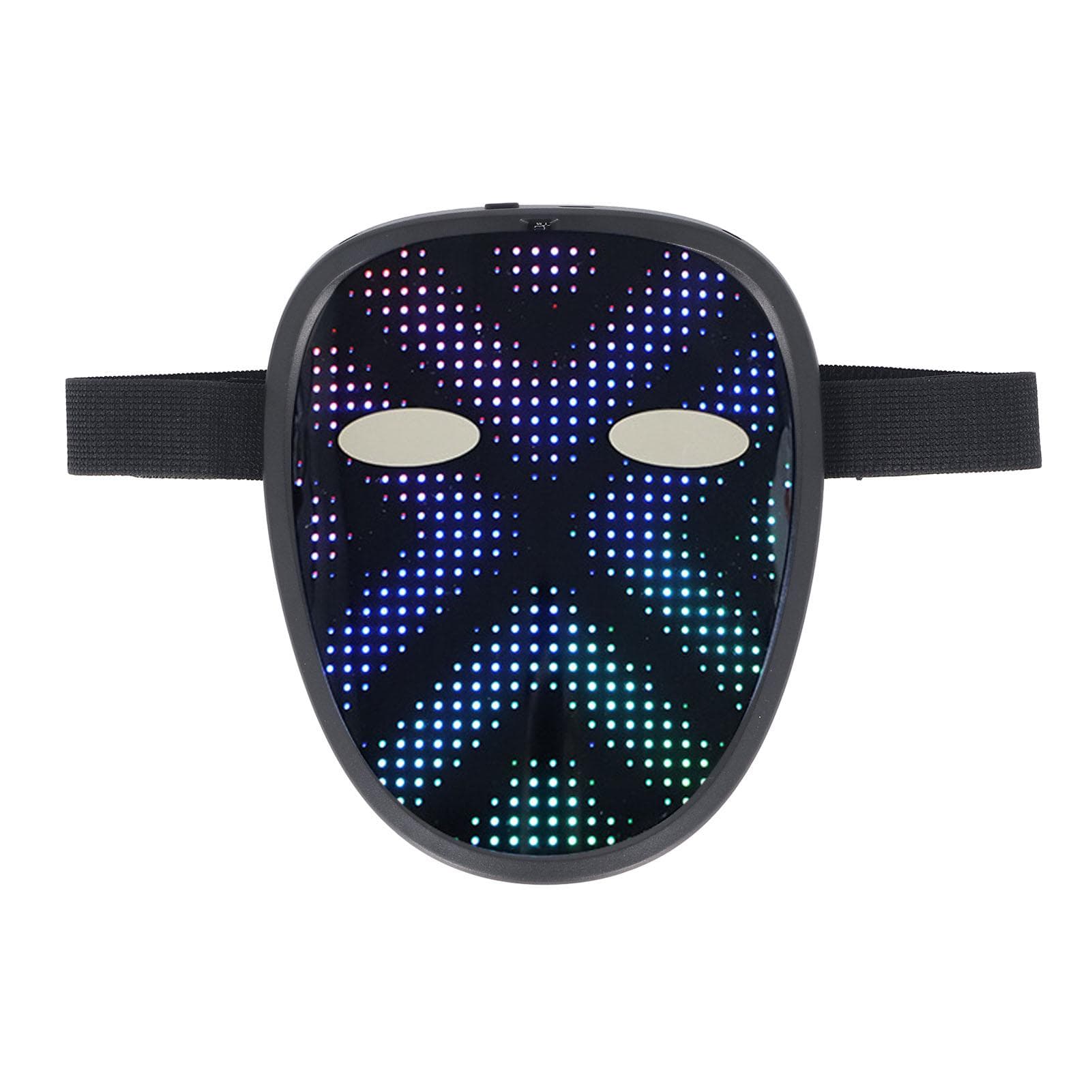 Costume LED Face Cover 28x32 Pixels 30 Images 40 Animations Light Up Face Transforming Cover with