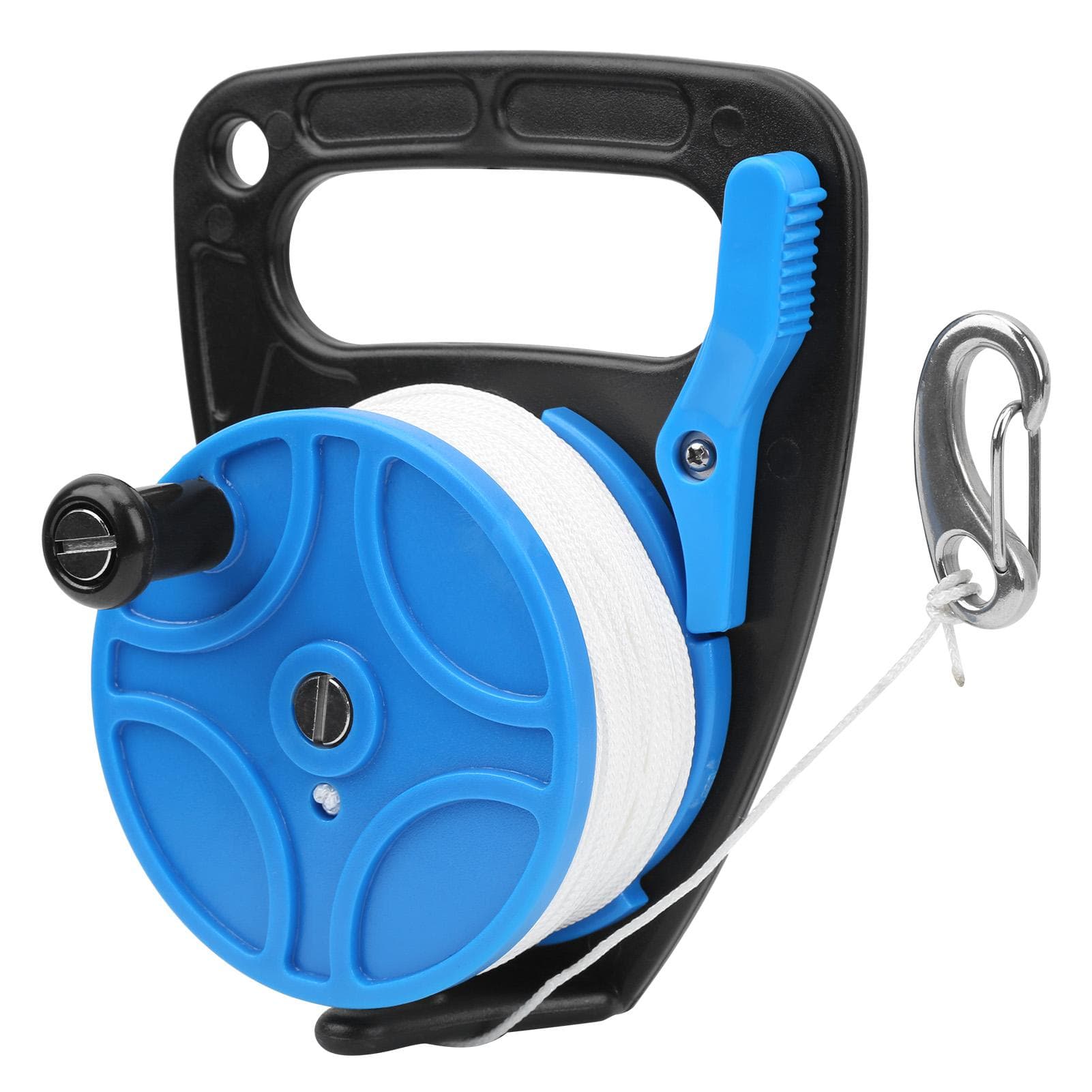 Diving Reel MultiPurpose Portable Diving Equipment with Handle Buckle Combination 289FT(Blue ) blue