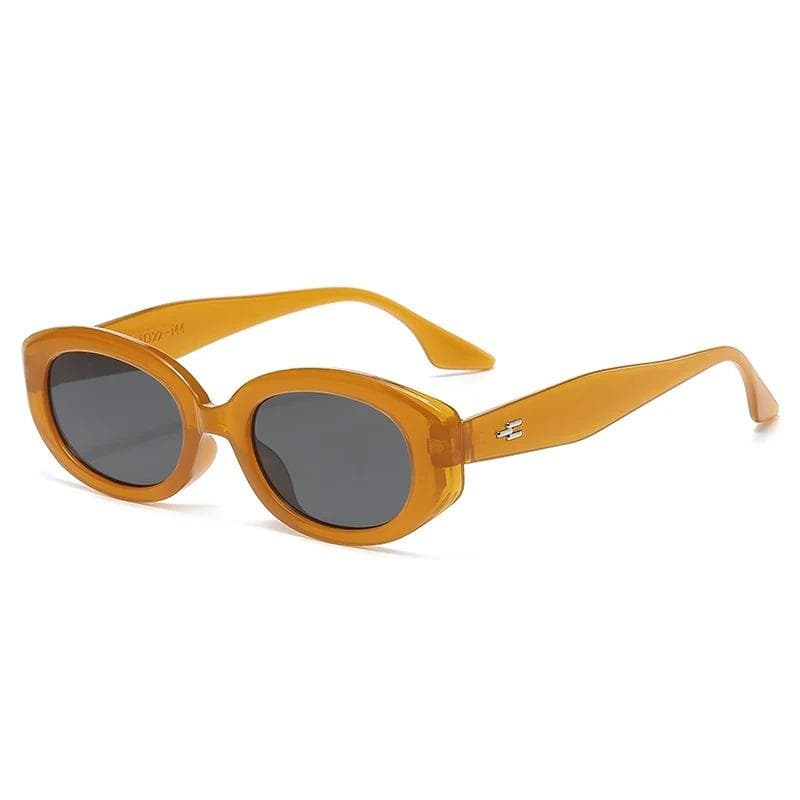 Vintage Oval Sunglasses Women Retro Fashion UV400 Protection Luxury Designer Shades Trendy Female Eyewear