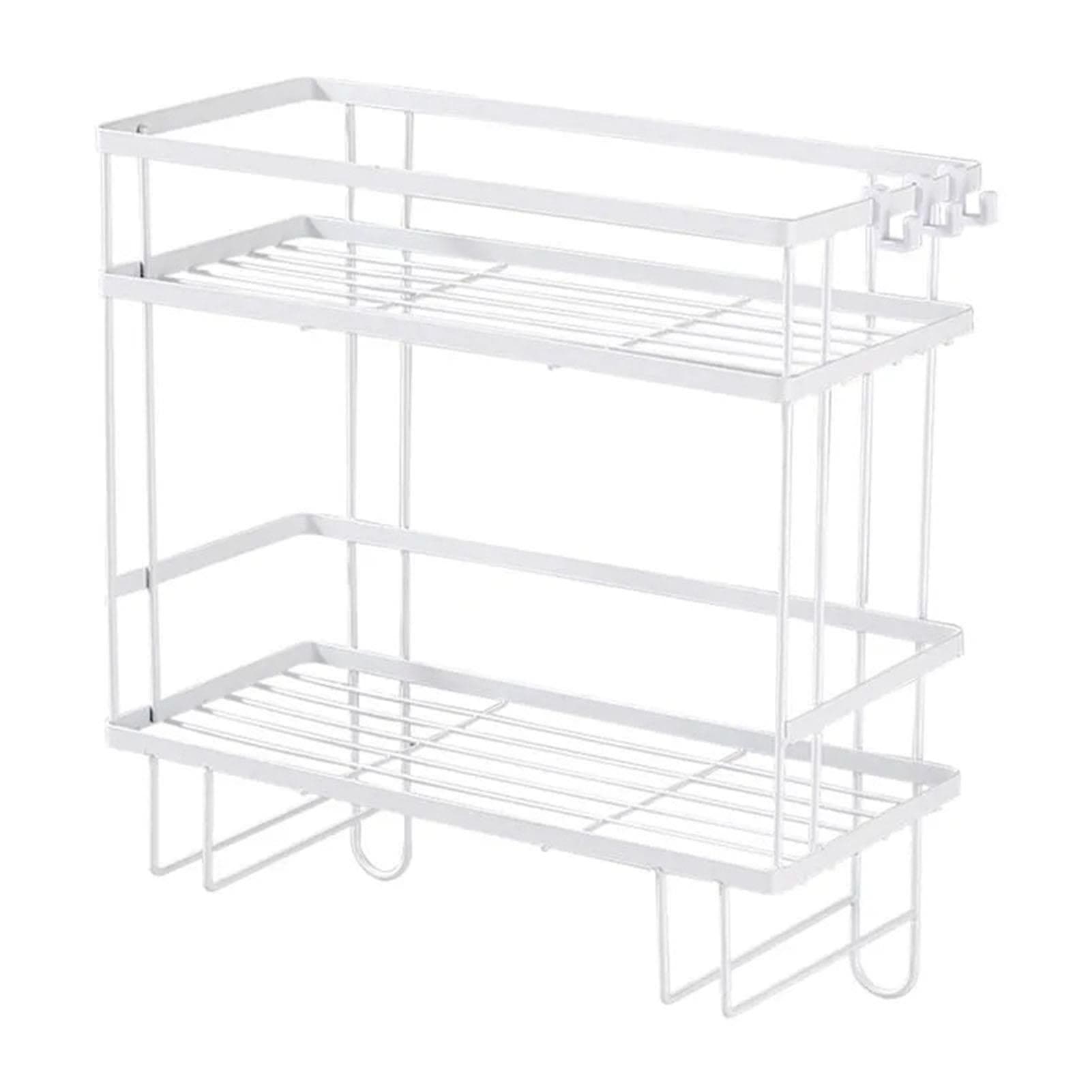 Toilet Shelf Thickening Waterproof Large Capacity Nail Free Installation Iron Over Toilet Bathroom
