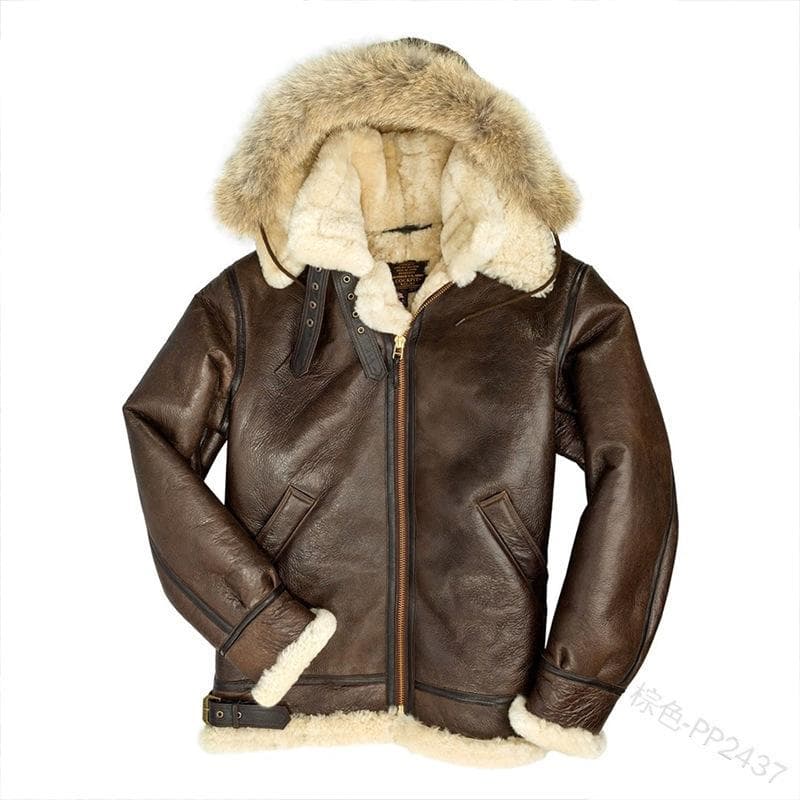 Winter Jacket Thick Fur Plush Coat Men's Coat M