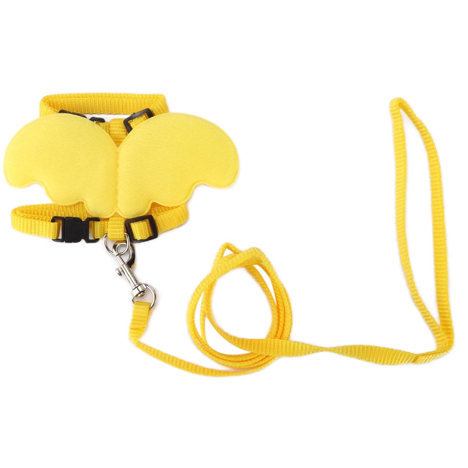 Ducks Traction Rope Adjustable Chest Strap Outside Walking Harness Leash for Pet Duck Chicken S(for 2-4kg) yellow