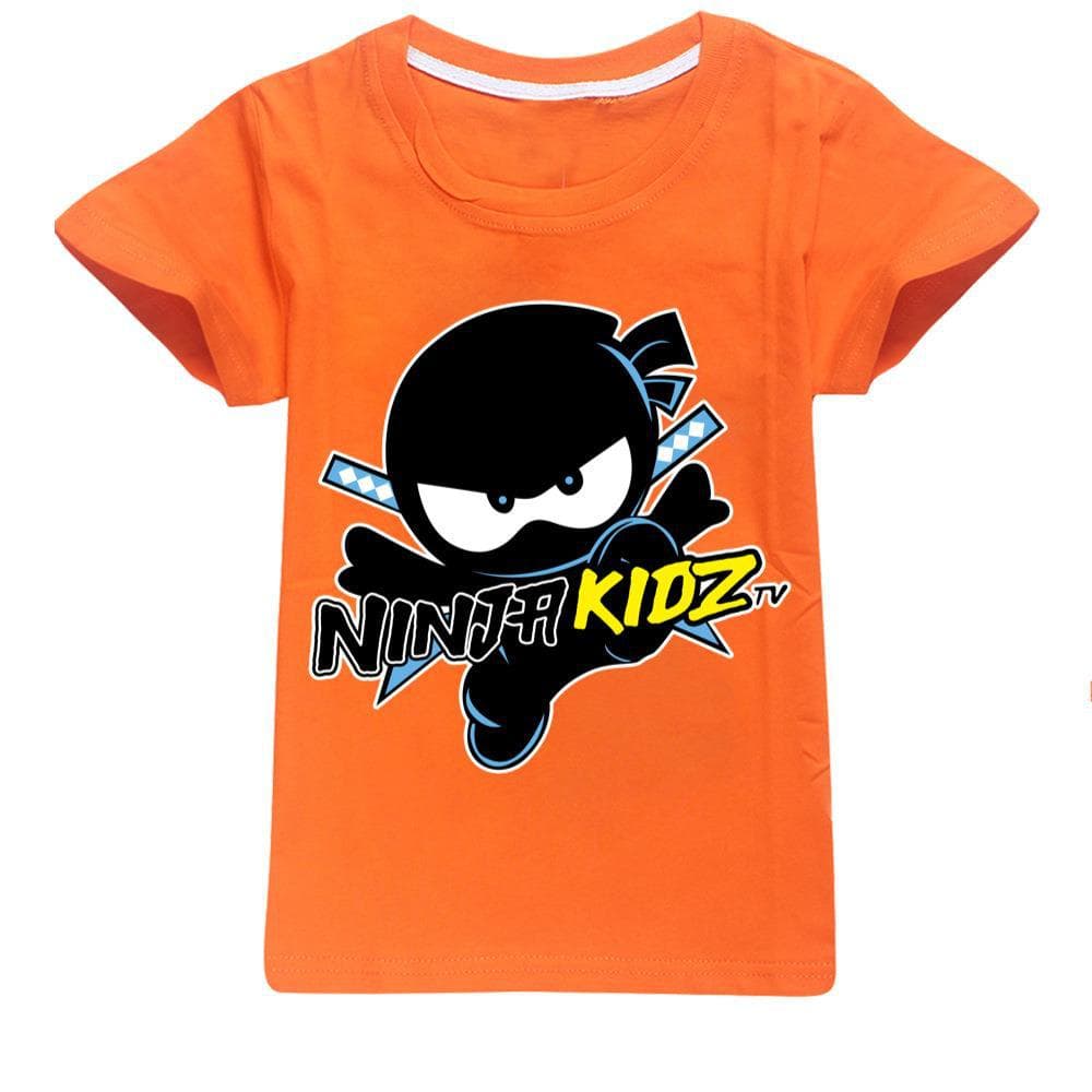 2025 MINISO NINJA KIDZ 3D T Shirt Casual Summer Short Tees Kids Cartoon Graphic T Shirts Boys Clothing Harajuku Anime Tshirt 4-16 Years 120
