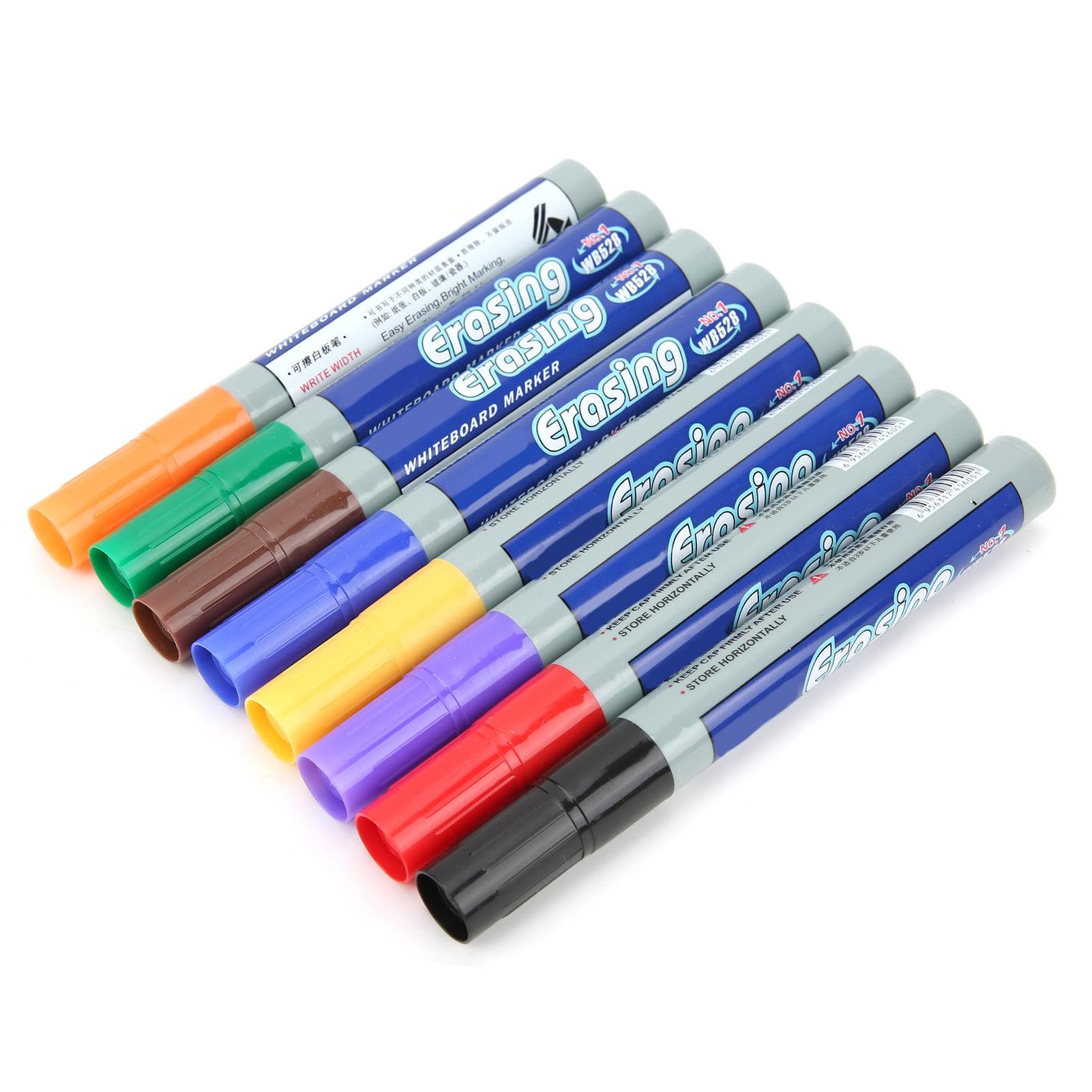 8Pcs Whiteboard Pen Multifunctional Colorful Fast Drying Painting Marker for Graffiti Writing