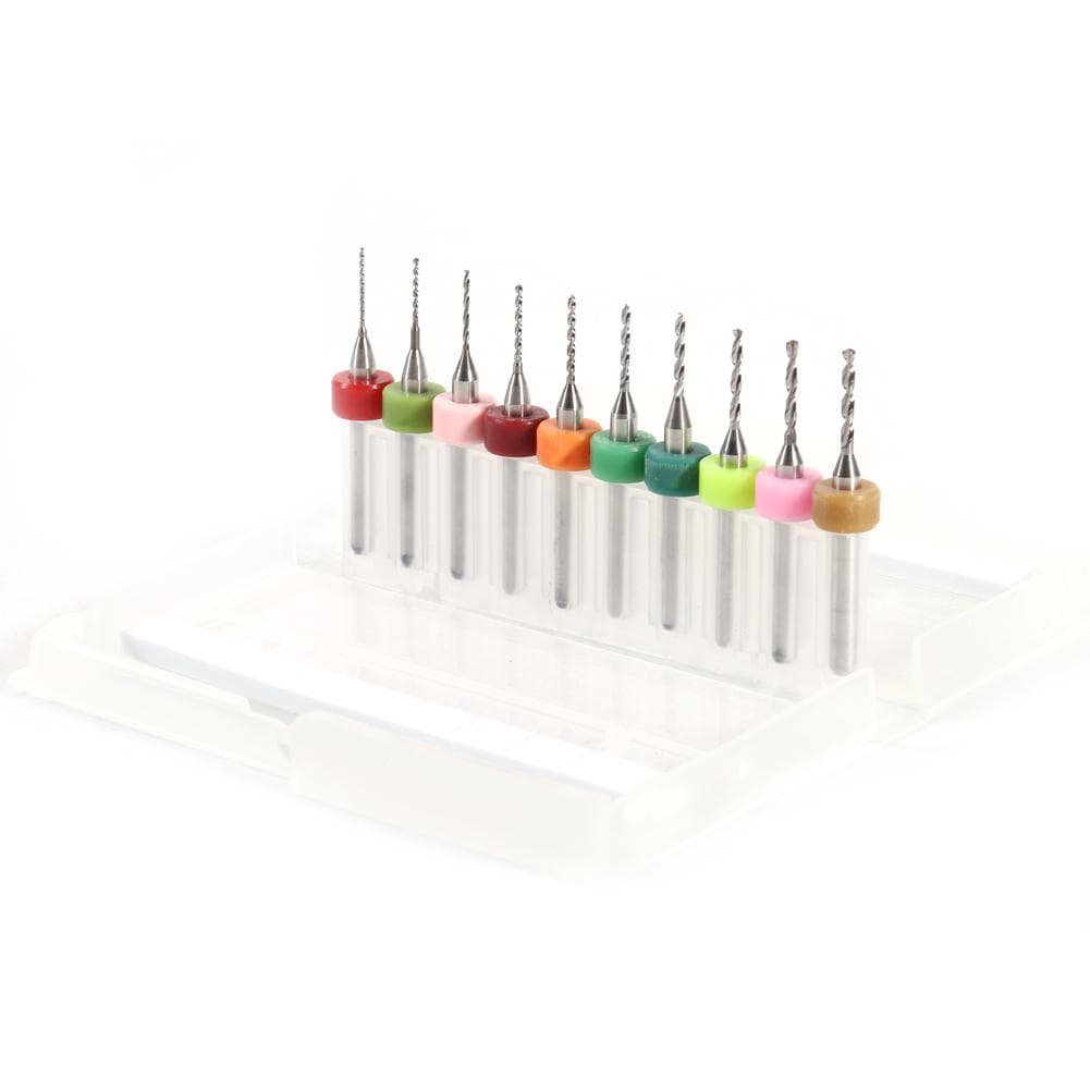 10pcs 0.61.5mm Cemented Carbide Mini Micro Drill Bits for CNC PCB Print Circuit Board