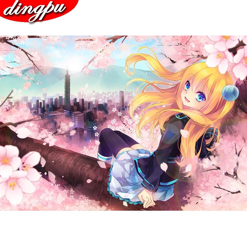DINGPU 5D Diamond Painting Kit Landscape Mosaic Home Decoration Embroidery Mountain Cross Stitch Handmade Gift 20X30CM