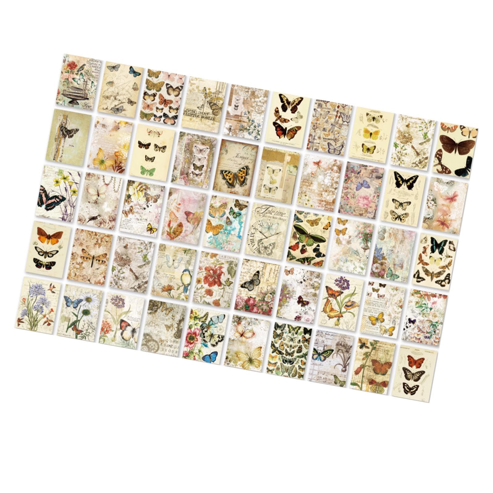 100 Sheets Vintage Scrapbook Paper Decorative Aesthetic Journaling Background Paper for DIY Planner