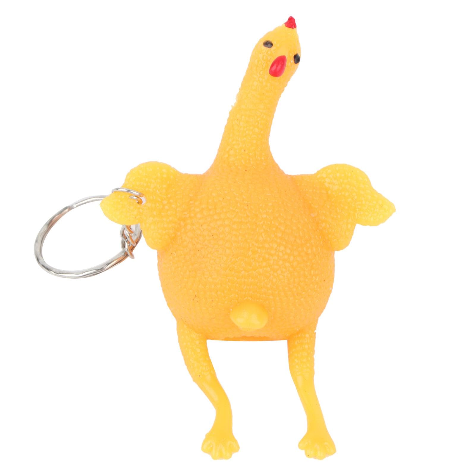 Innovative Chicken Shape Stress Relief Toy Key Chain Squeeze Toy Children Birthday Gift
