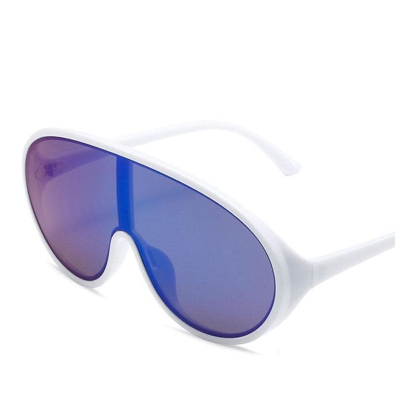 Oversized One Piece Pilot Sunglasses Women Men y2k Vintage Luxury Designer Punk Big Frame Sun Glasses As The Picture