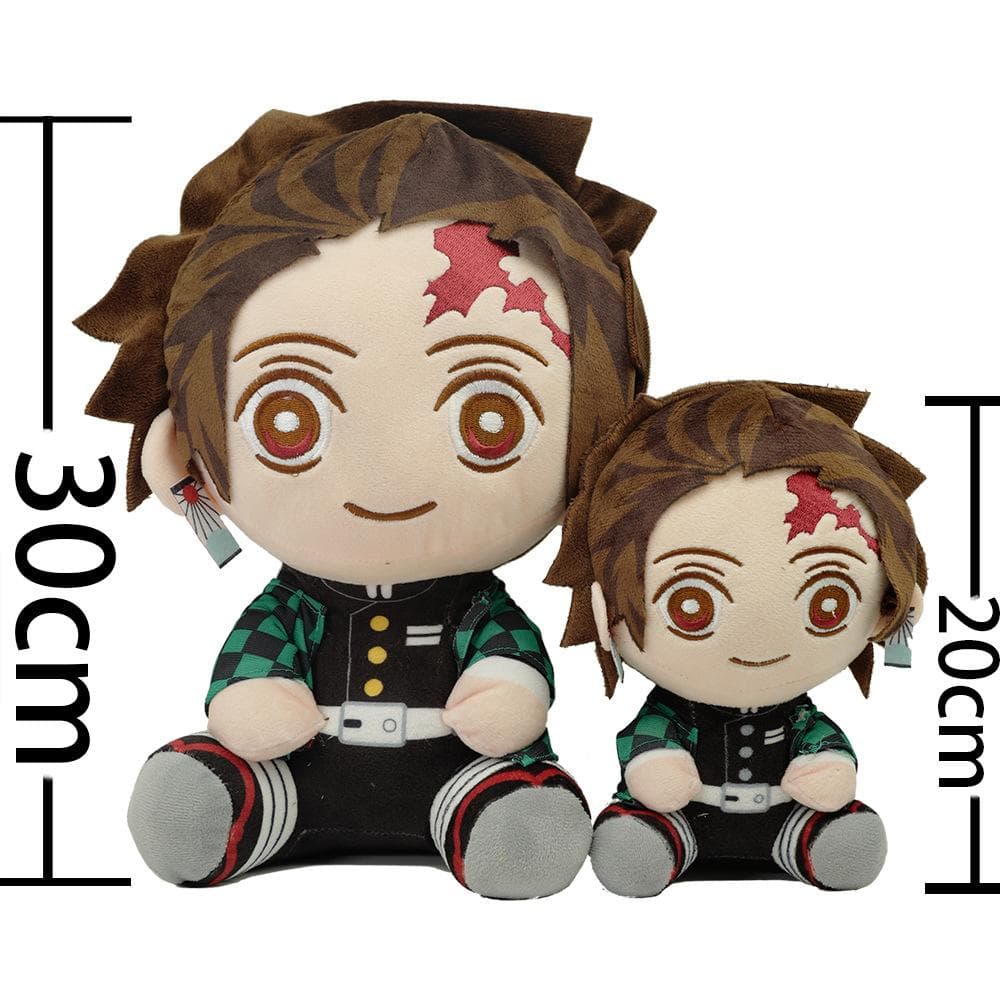 Devil's Blade Anime Plush Stuffed Toy Cute Dolsl Demon Slayer Manga Doll Kimetsu No Yaiba Tanjirou Nezuko Children's Gift Decor 20cm