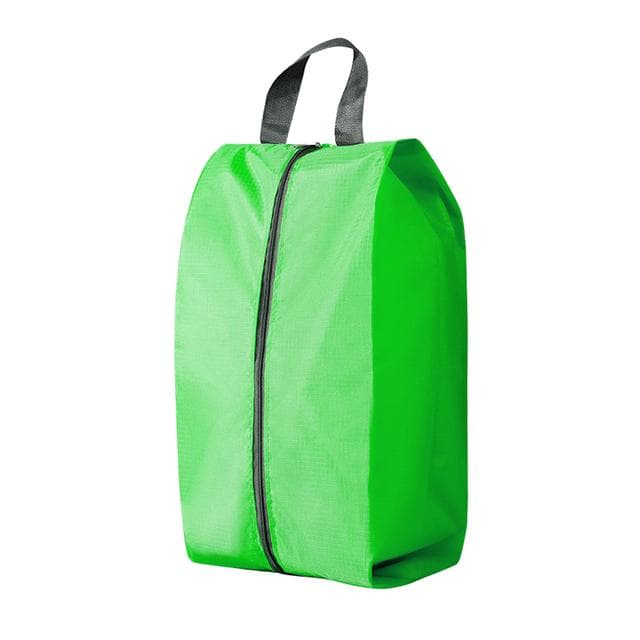 Dustproof Shoes Storage Bags Travel Portable Nylon Shoes Bag with Sturdy Zipper Pouch Case Waterproof Pocket Shoes Organizer L(39.3x19x15cm) green