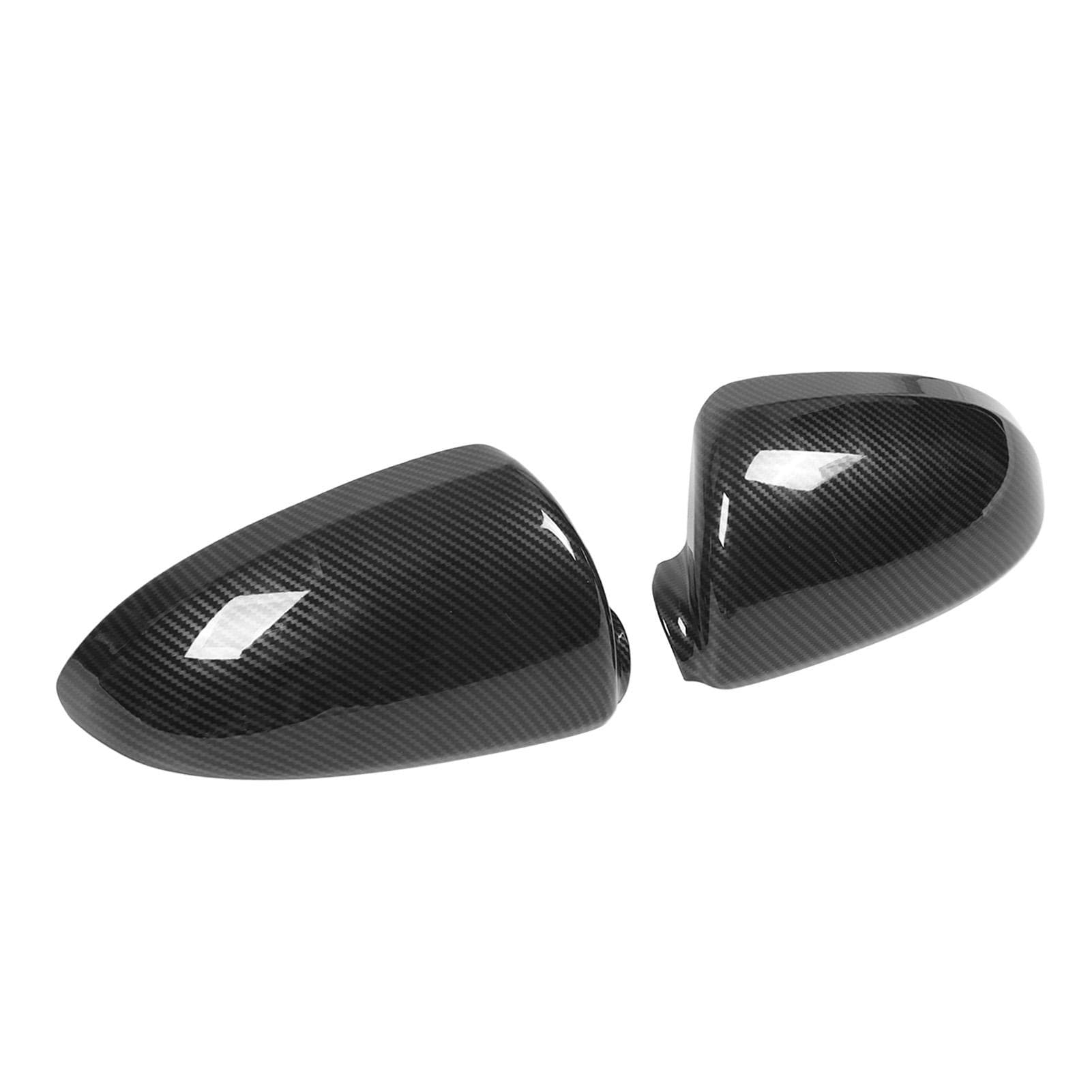 Exterior Rear View Mirror Housing Carbon Fiber Style Door Side Mirror Covering Cap Replacement for