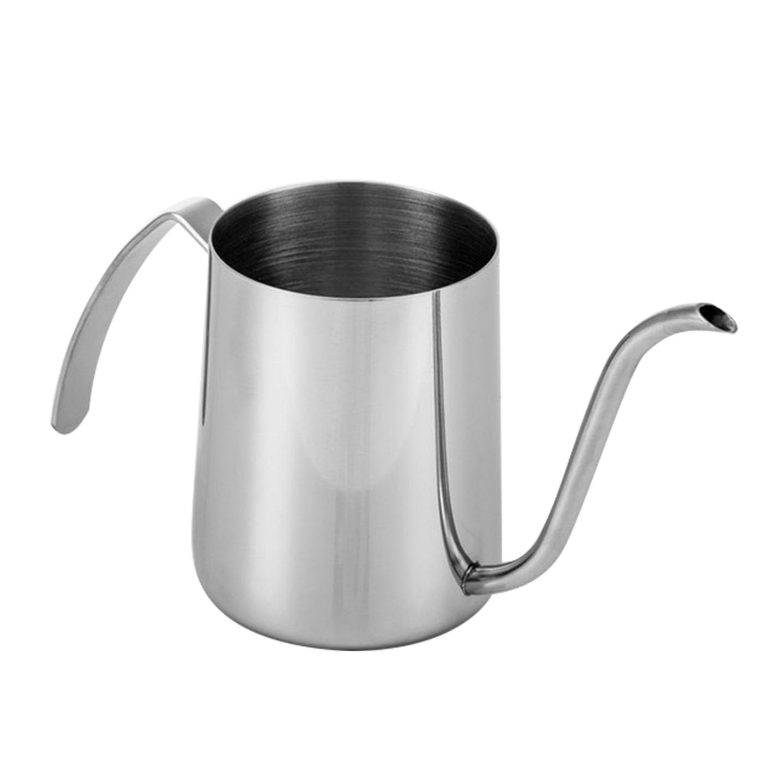 350ml Stainless Steel Hand Drip Coffee Kettle Gooseneck Pour over Coffee Kettle Tea Kettle silver