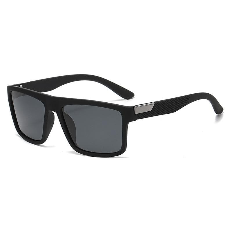 Fashion Men Square Polarized Sunglasses Driving Sport Vintage Retro Women Sun Glasses UV400 black