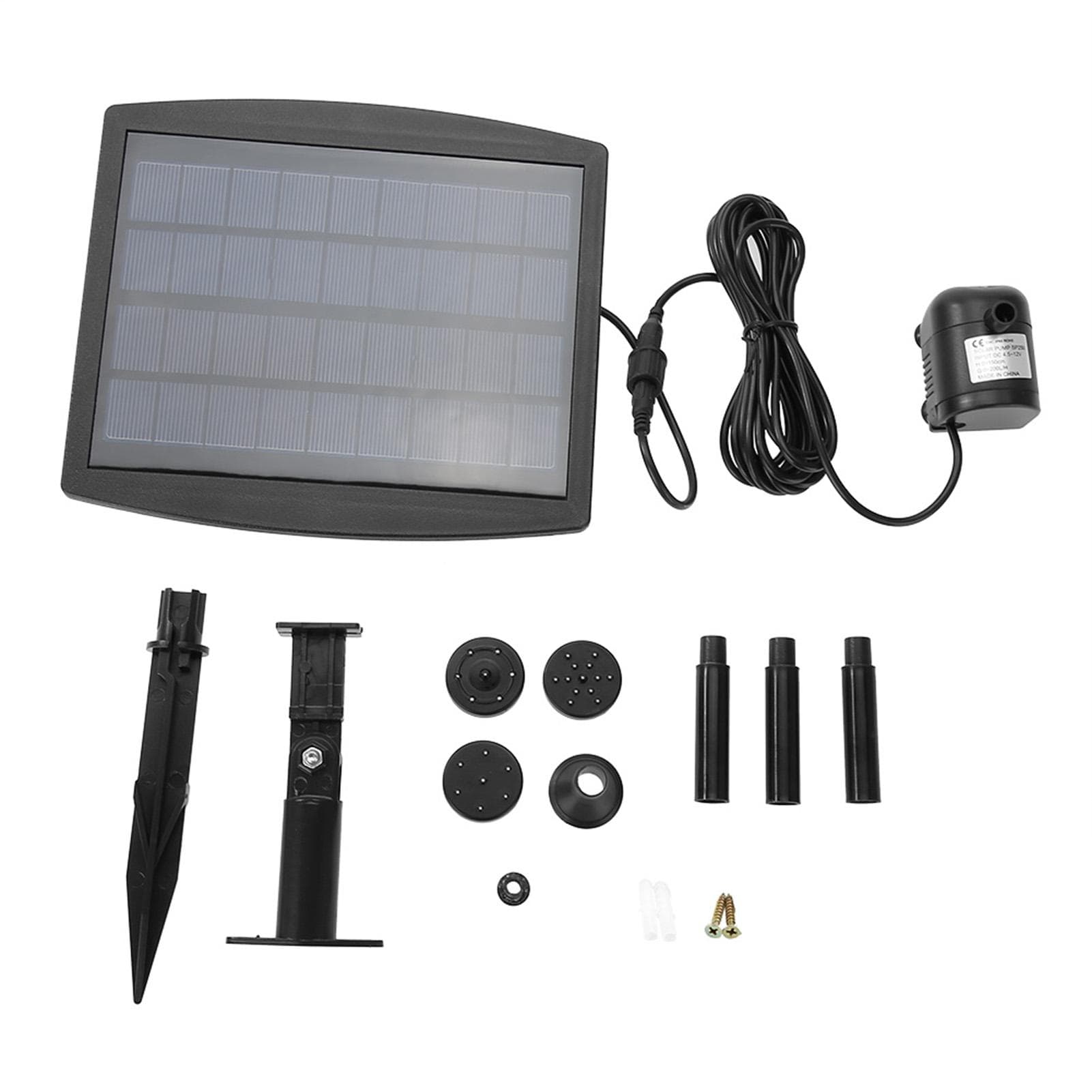 2.5W Solar Powered Fountain Water Pump for Pool Pond Garden Plants Aquarium