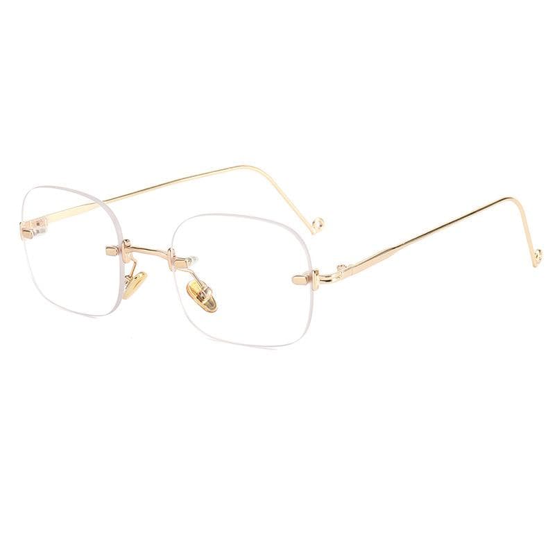 Square Rimless Women Sunglasses UV Protection Fashion Driving Travelling Sun Glasses for Women Men