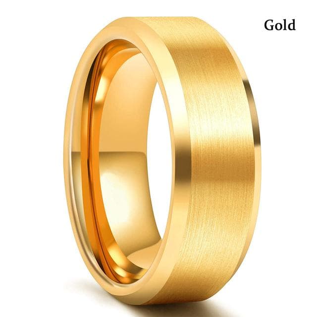 Fashion 8mm Men Red Groove Beveled Edge Stainless Steel Celtic Dragon Ring Zircon Inlay Red Carbon Fibre Ring Men Wedding Band 8