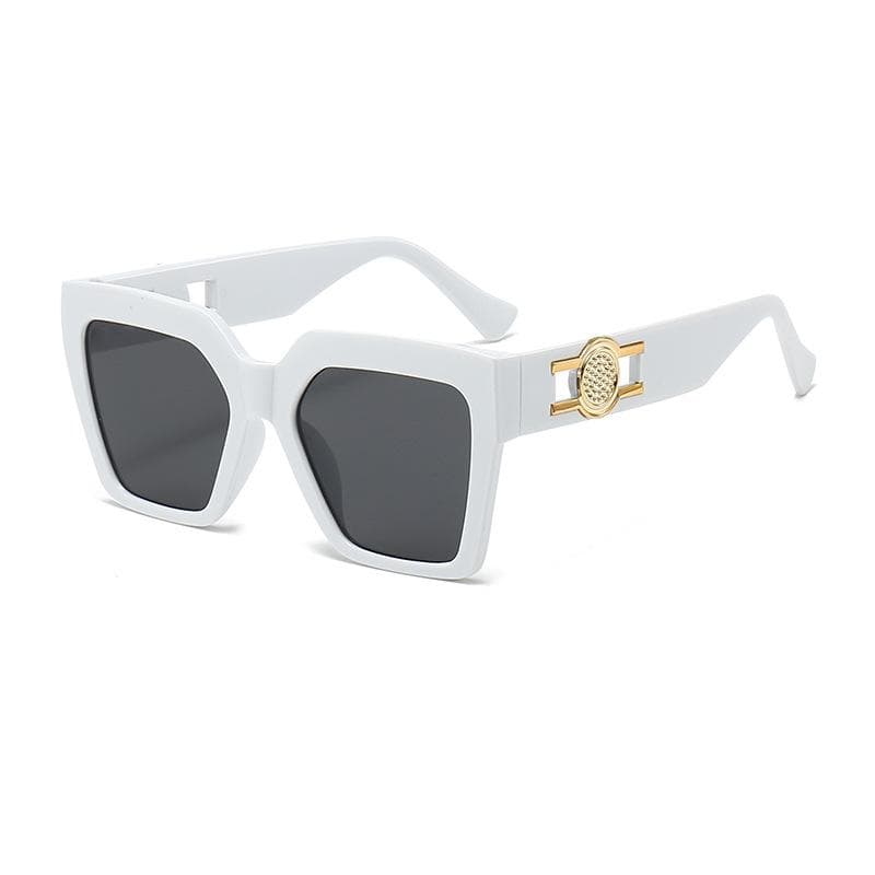 Oversize Square Sunglasses Women Men Vintage Big Frame UV400 Sun Glasses Fashion Shades Eyewear Gafas De Sol As Picture
