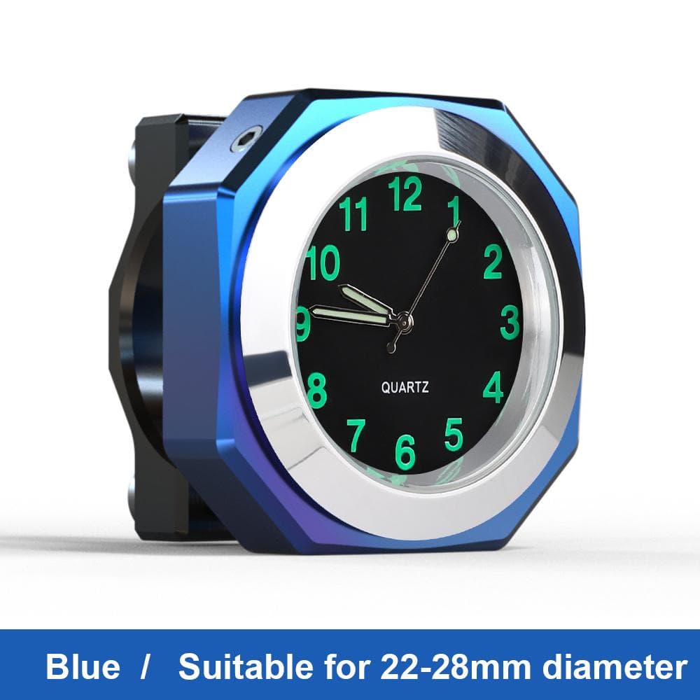 Universal 22-28mm Waterproof Handlebar Mount Watch Motorcycle Timetable Clock With Wrench Motorbike Clock Dustproof Quartz Clock