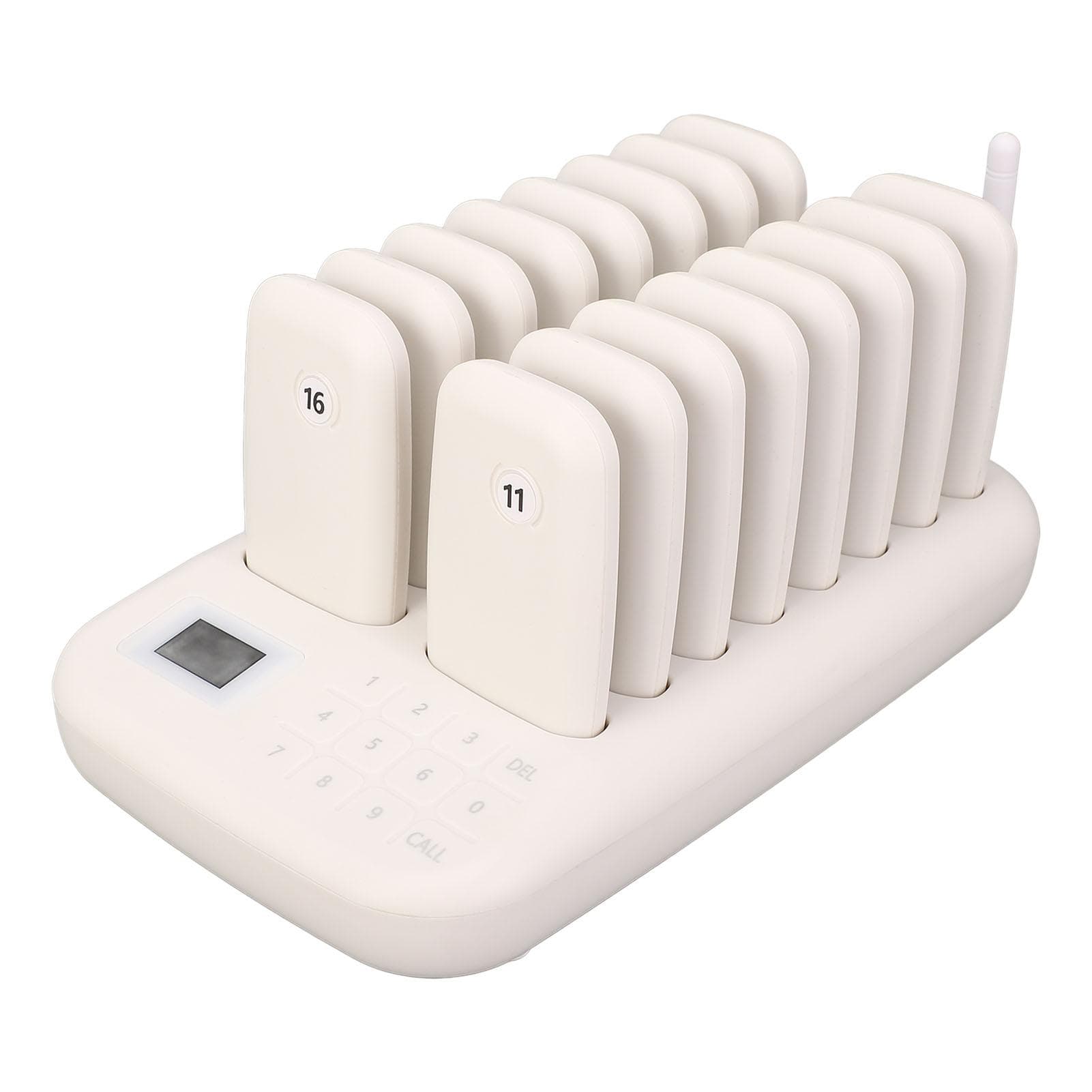 Wireless Calling System 16 Pagers 546yd Transmission 2 Working Modes Touch Control Restaurant Pager AU PLUG