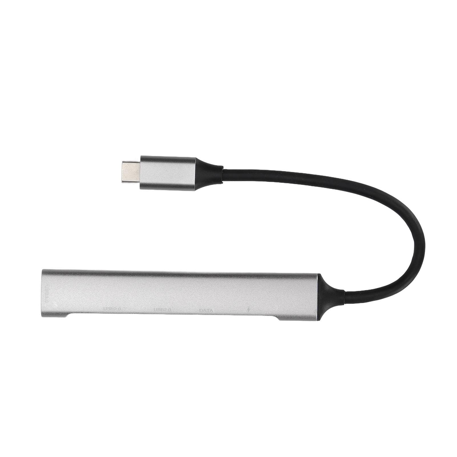 5 in 1 Type C Hub Multiport 5Gbps Transmission Rate 60W PD Charge Aluminum Alloy Type C Splitter